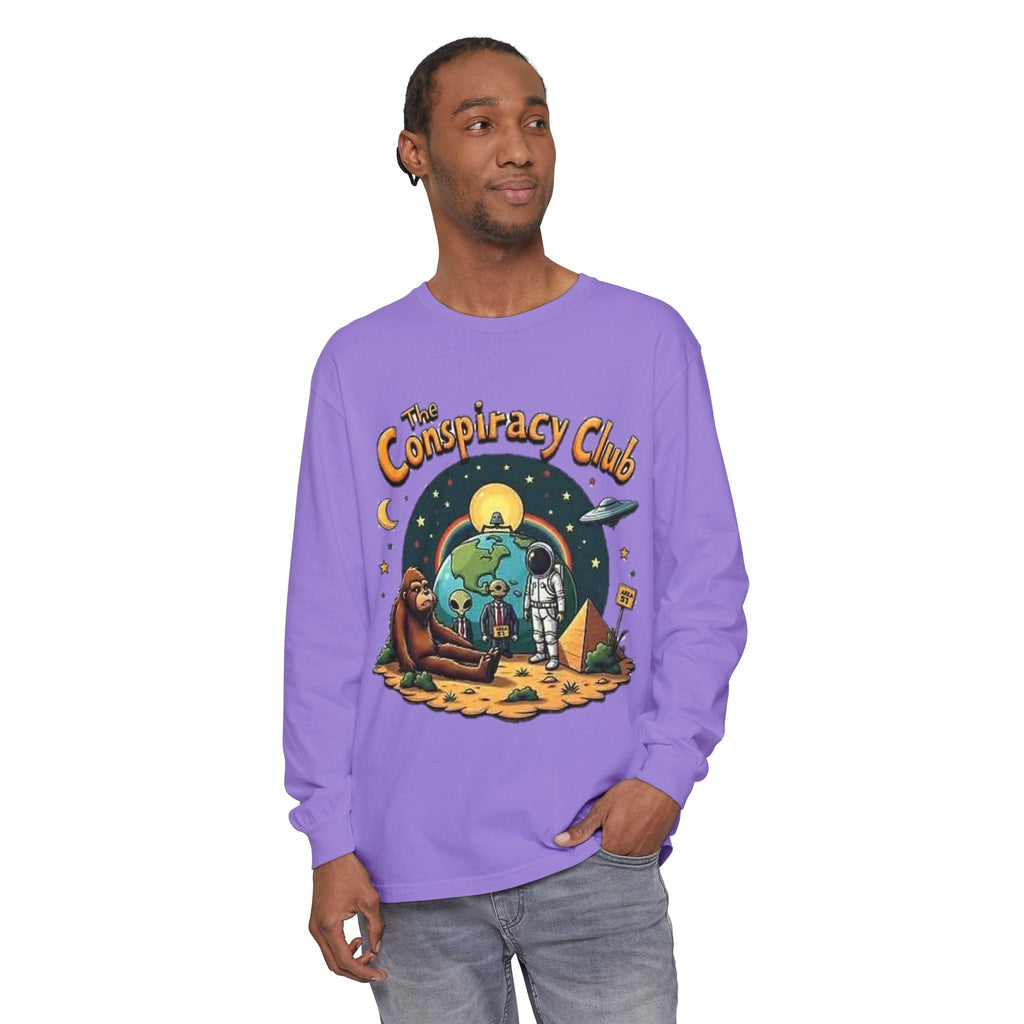 The Conspiracy Club™ Long Sleeve Shirt | UFO Alien Bigfoot Streetwear Printify