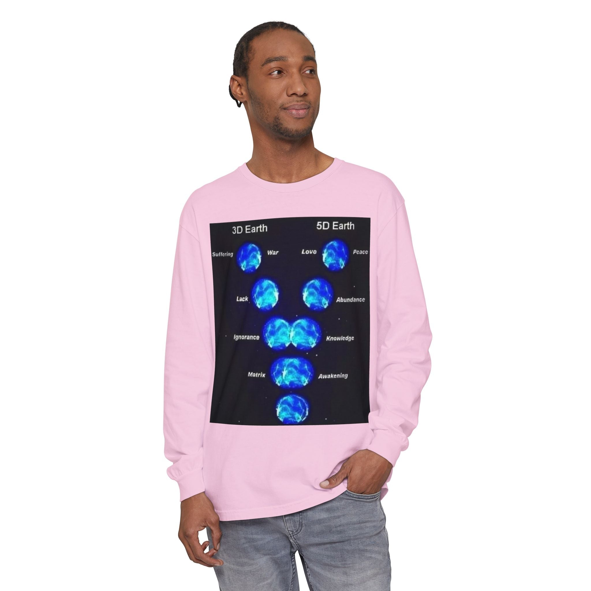 Unisex Garment-dyed Long Sleeve T-Shirt Printify
