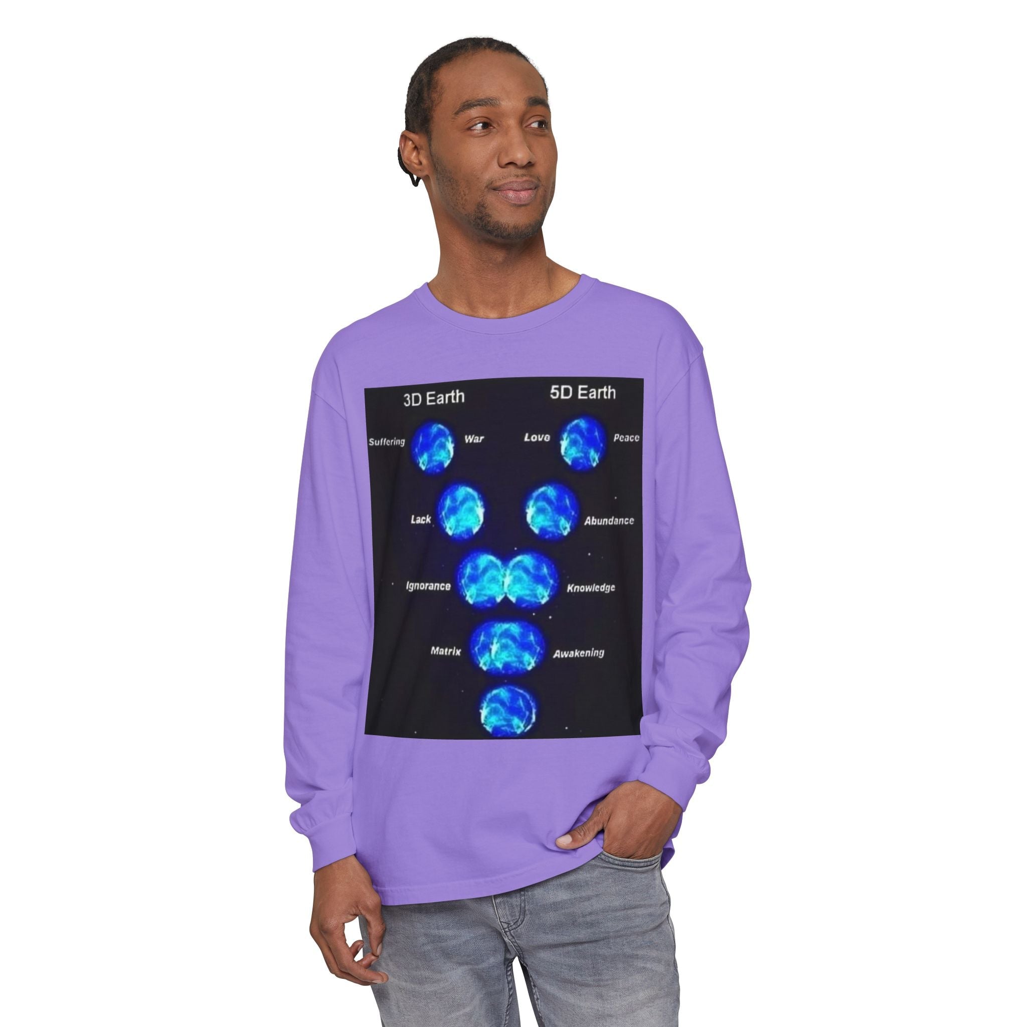 Unisex Garment-dyed Long Sleeve T-Shirt Printify