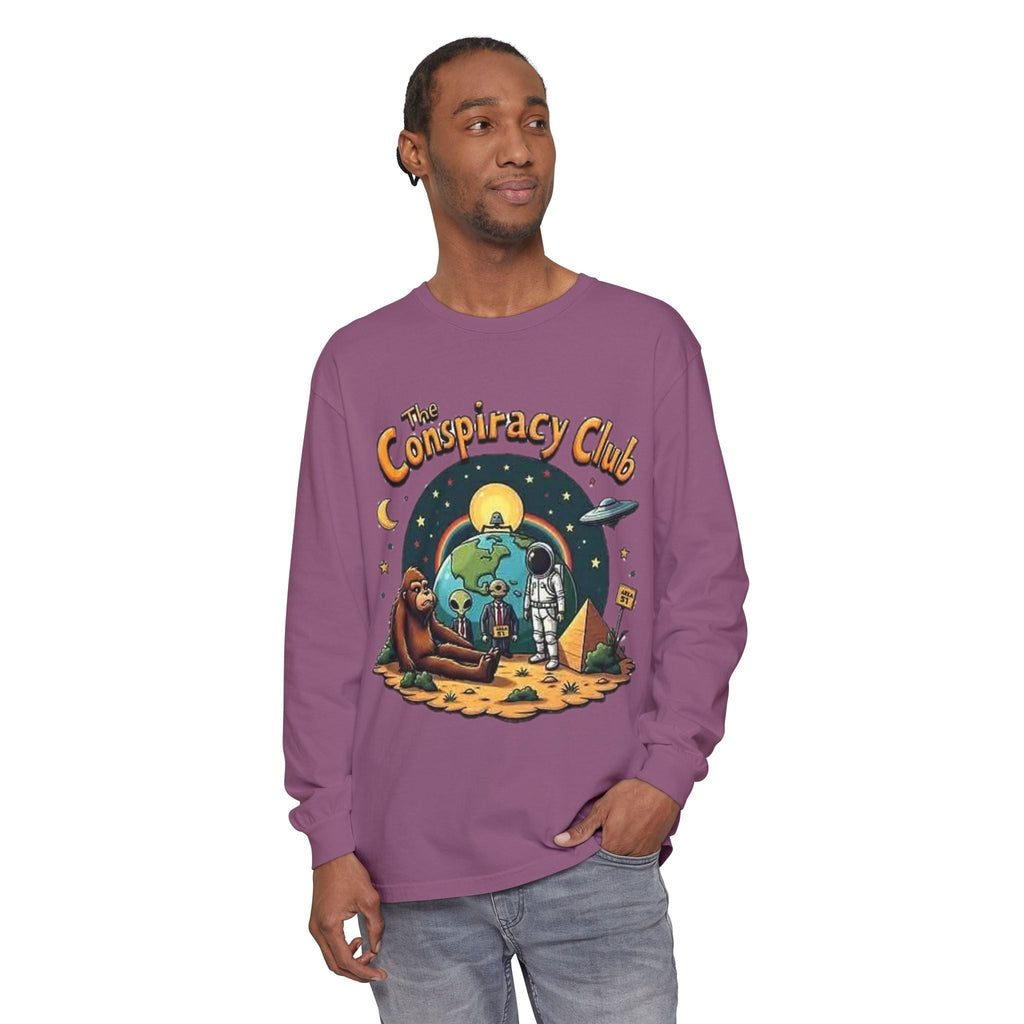 The Conspiracy Club™ Long Sleeve Shirt | UFO Alien Bigfoot Streetwear Printify