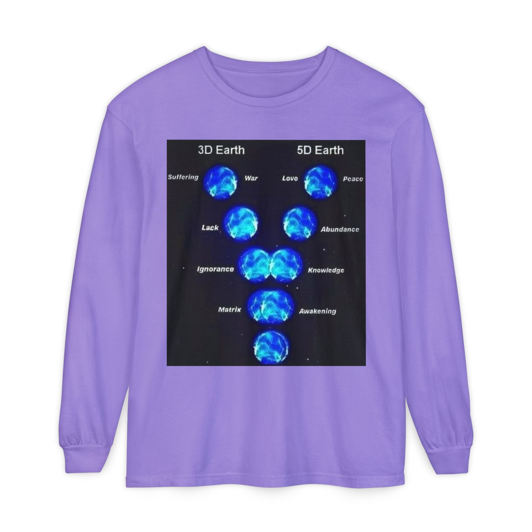 Unisex Garment-dyed Long Sleeve T-Shirt Printify