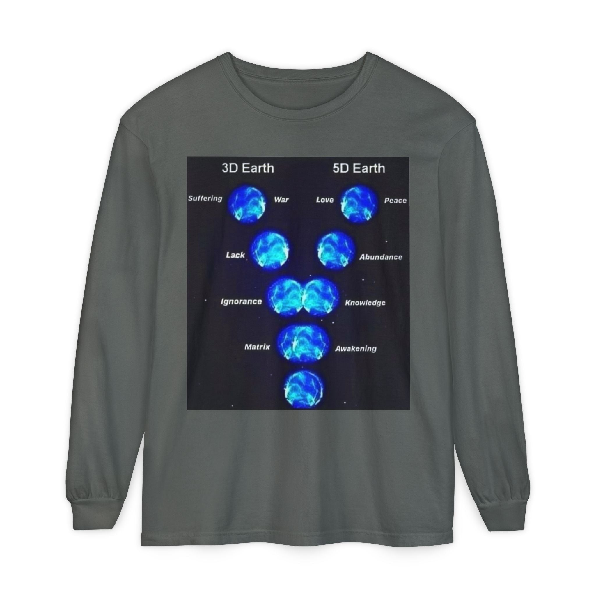 Unisex Garment-dyed Long Sleeve T-Shirt Printify