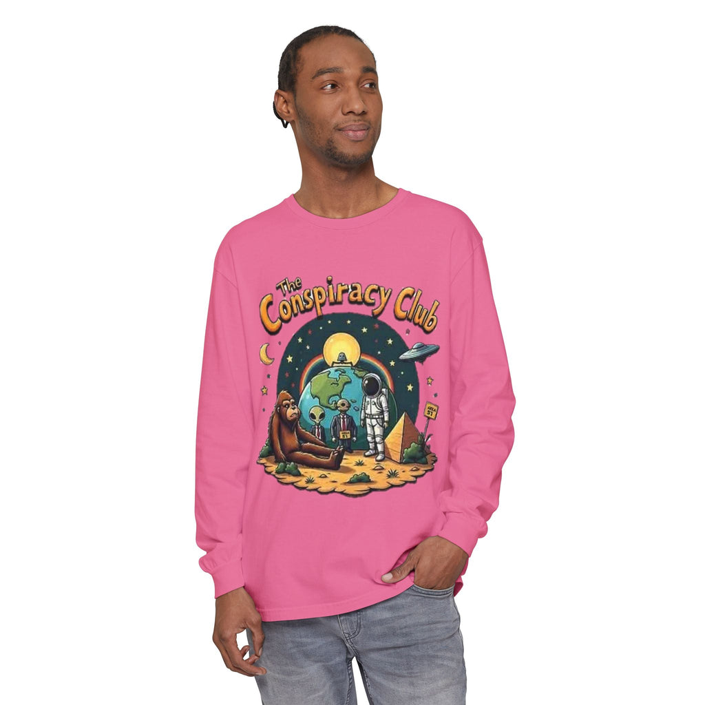 The Conspiracy Club™ Long Sleeve Shirt | UFO Alien Bigfoot Streetwear Printify