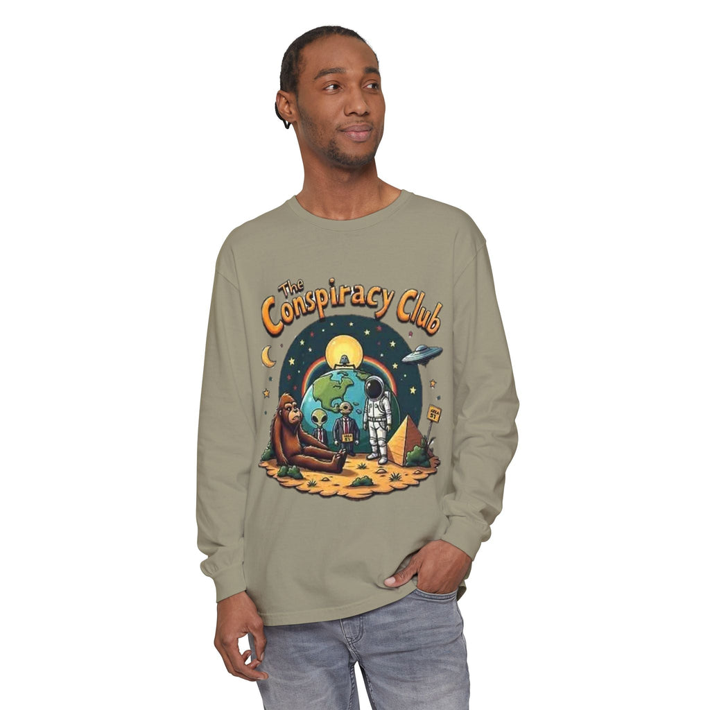 The Conspiracy Club™ Long Sleeve Shirt | UFO Alien Bigfoot Streetwear Printify