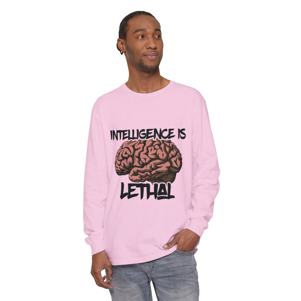 Unisex Garment-dyed Long Sleeve T-Shirt Printify