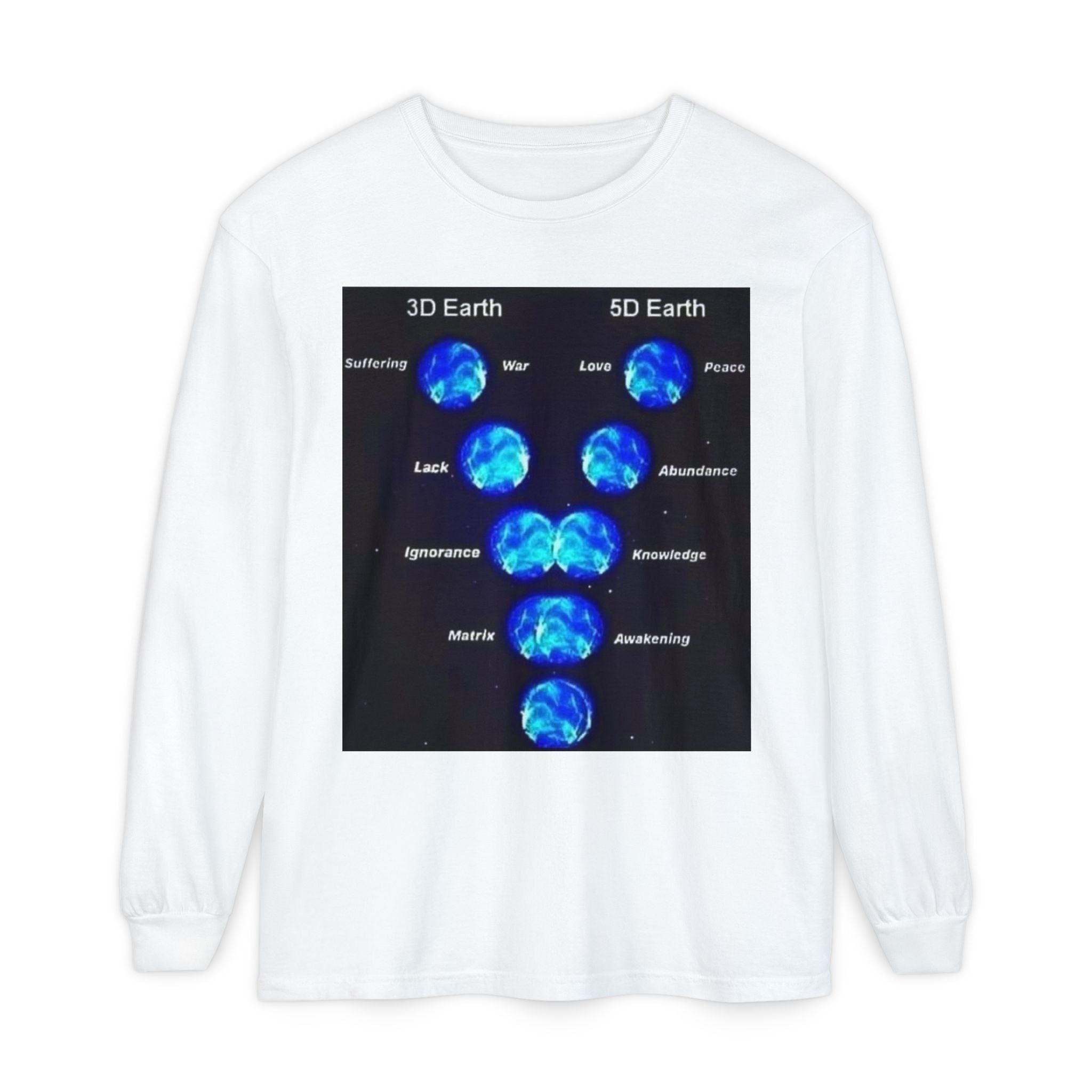 Unisex Garment-dyed Long Sleeve T-Shirt Printify