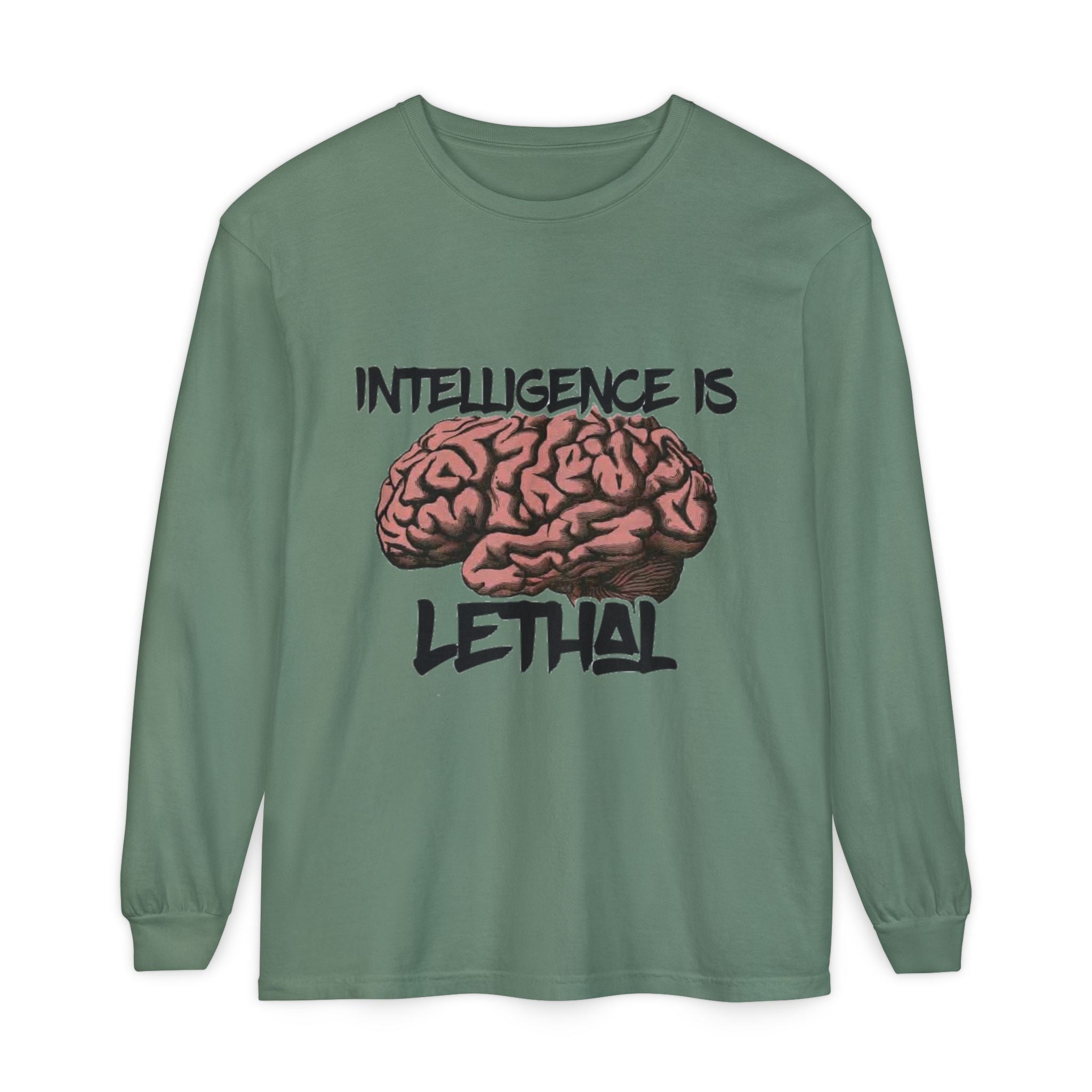 Unisex Garment-dyed Long Sleeve T-Shirt Printify