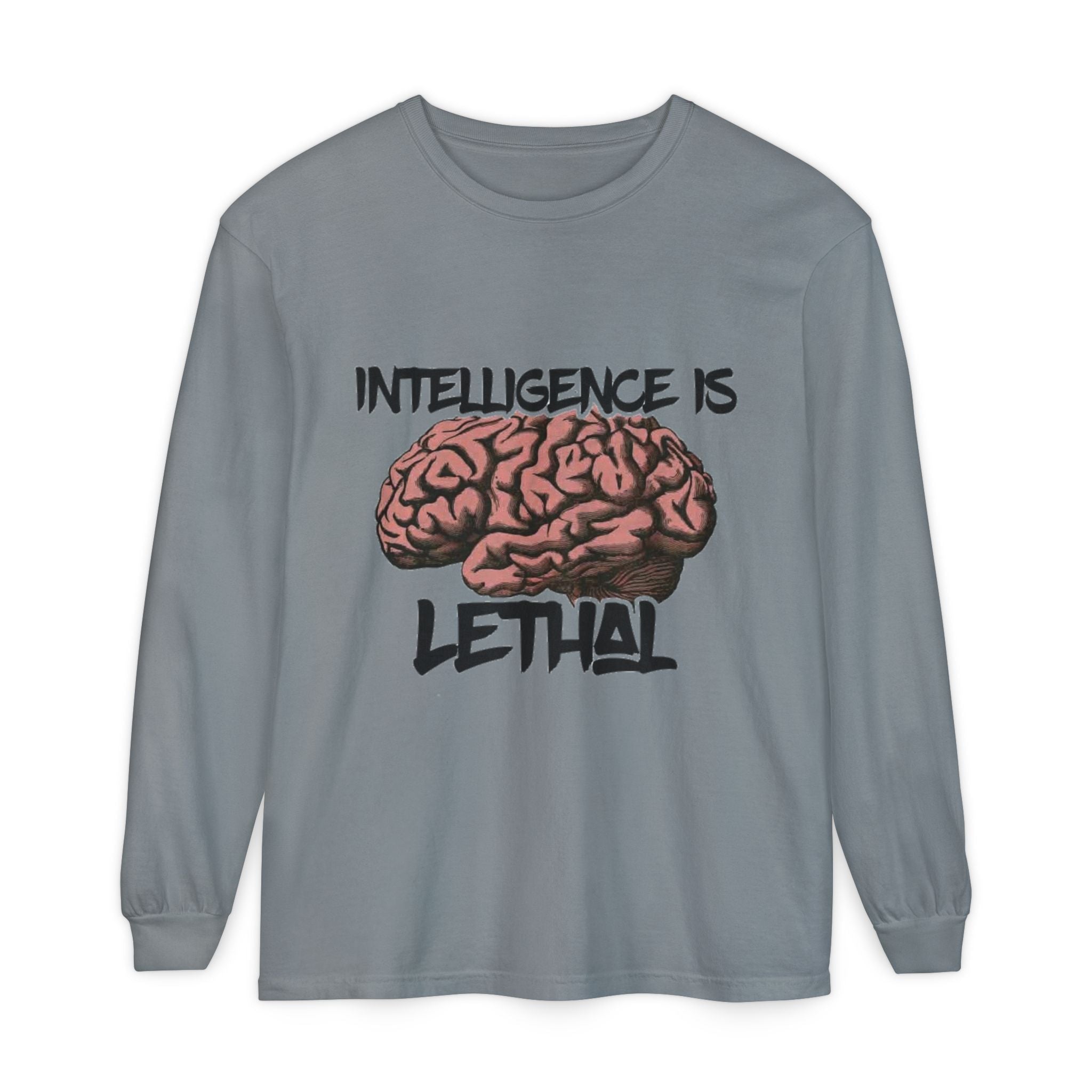 Unisex Garment-dyed Long Sleeve T-Shirt Printify