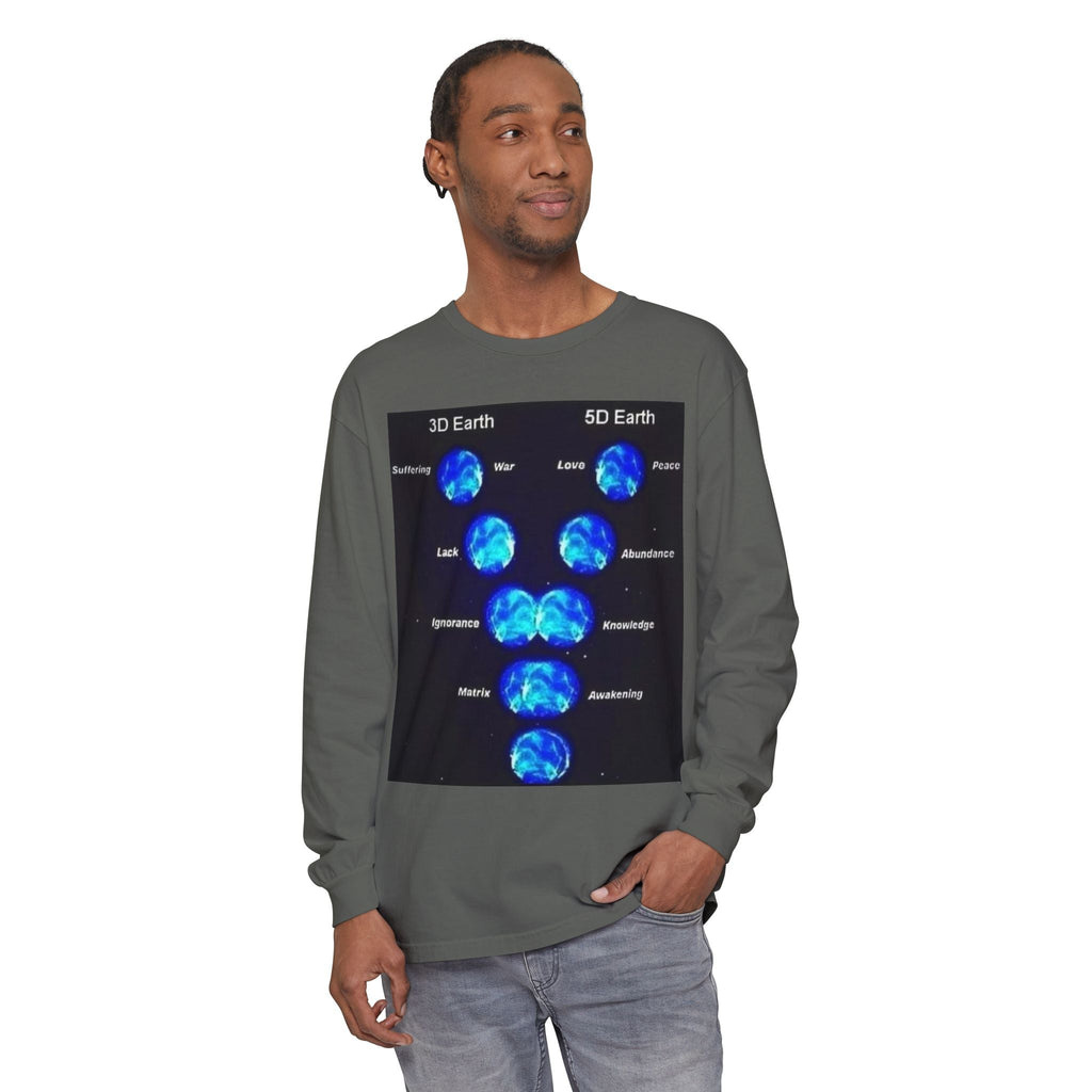 Unisex Garment-dyed Long Sleeve T-Shirt Printify