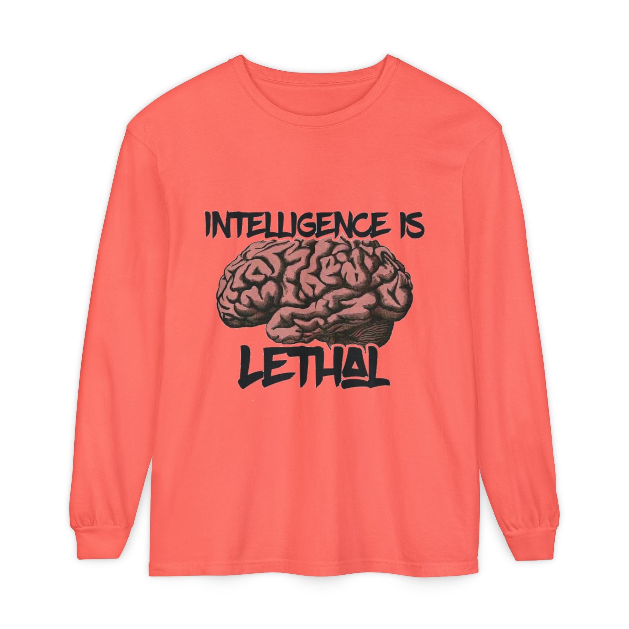 Unisex Garment-dyed Long Sleeve T-Shirt Printify