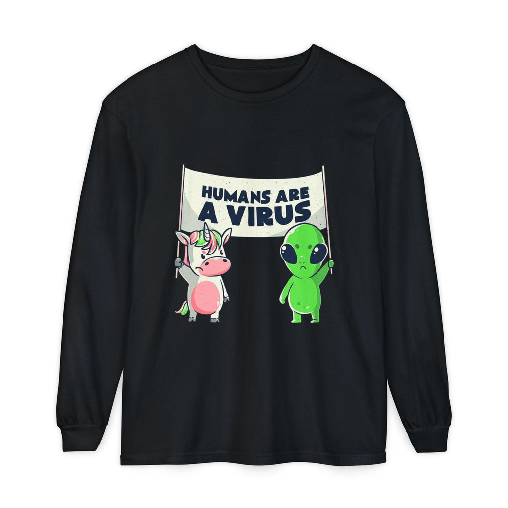 Alien Truth Long Sleeve – Humans Are a Virus Printify