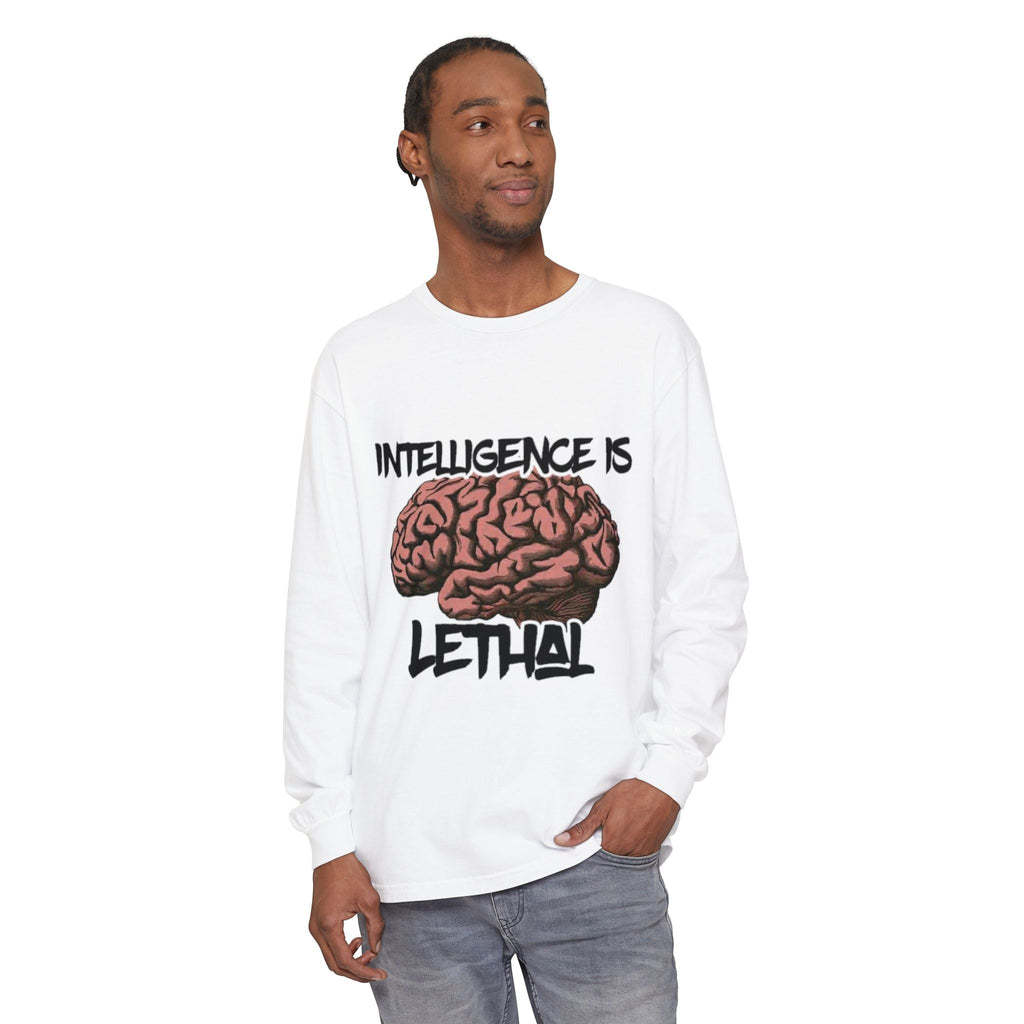 Unisex Garment-dyed Long Sleeve T-Shirt Printify