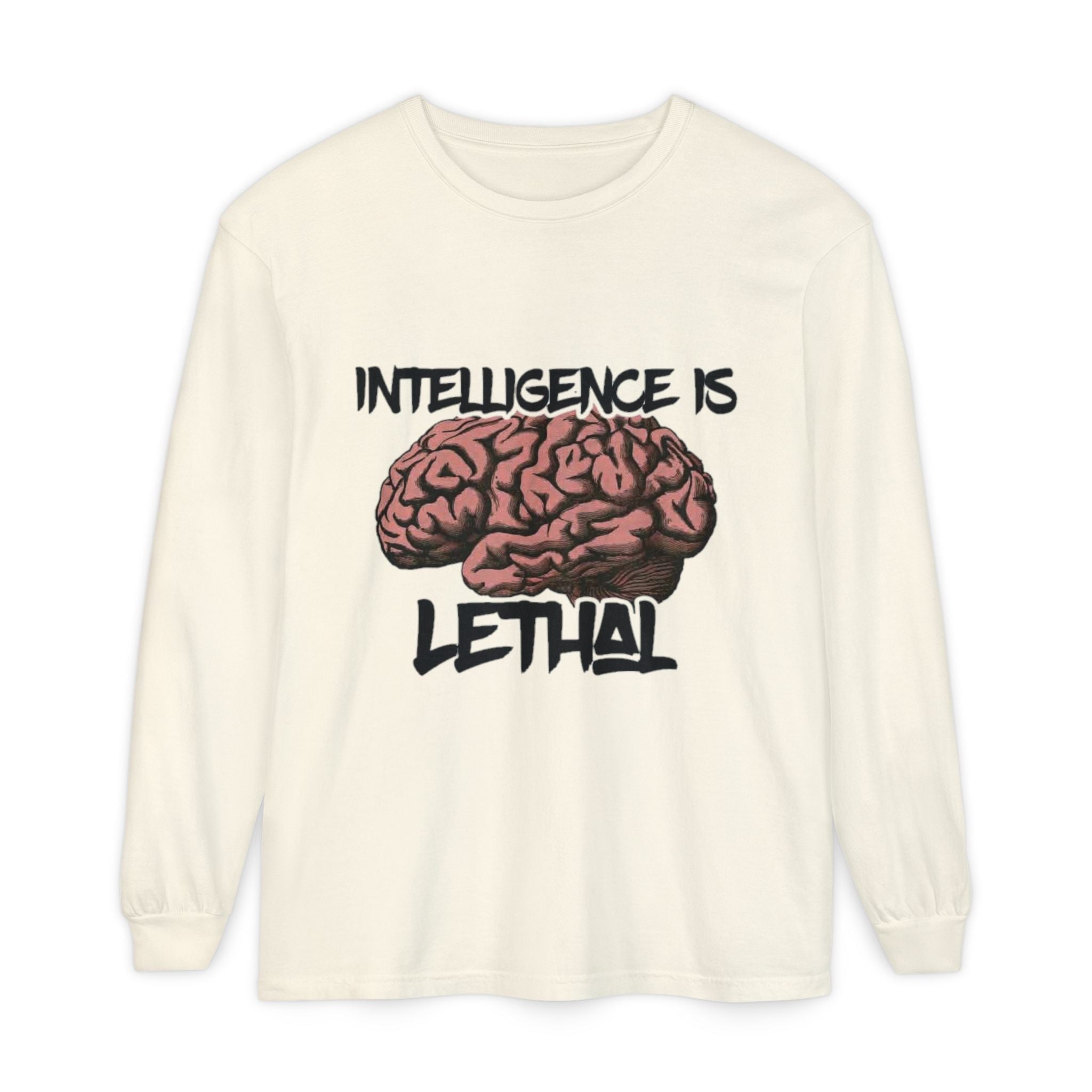 Unisex Garment-dyed Long Sleeve T-Shirt Printify