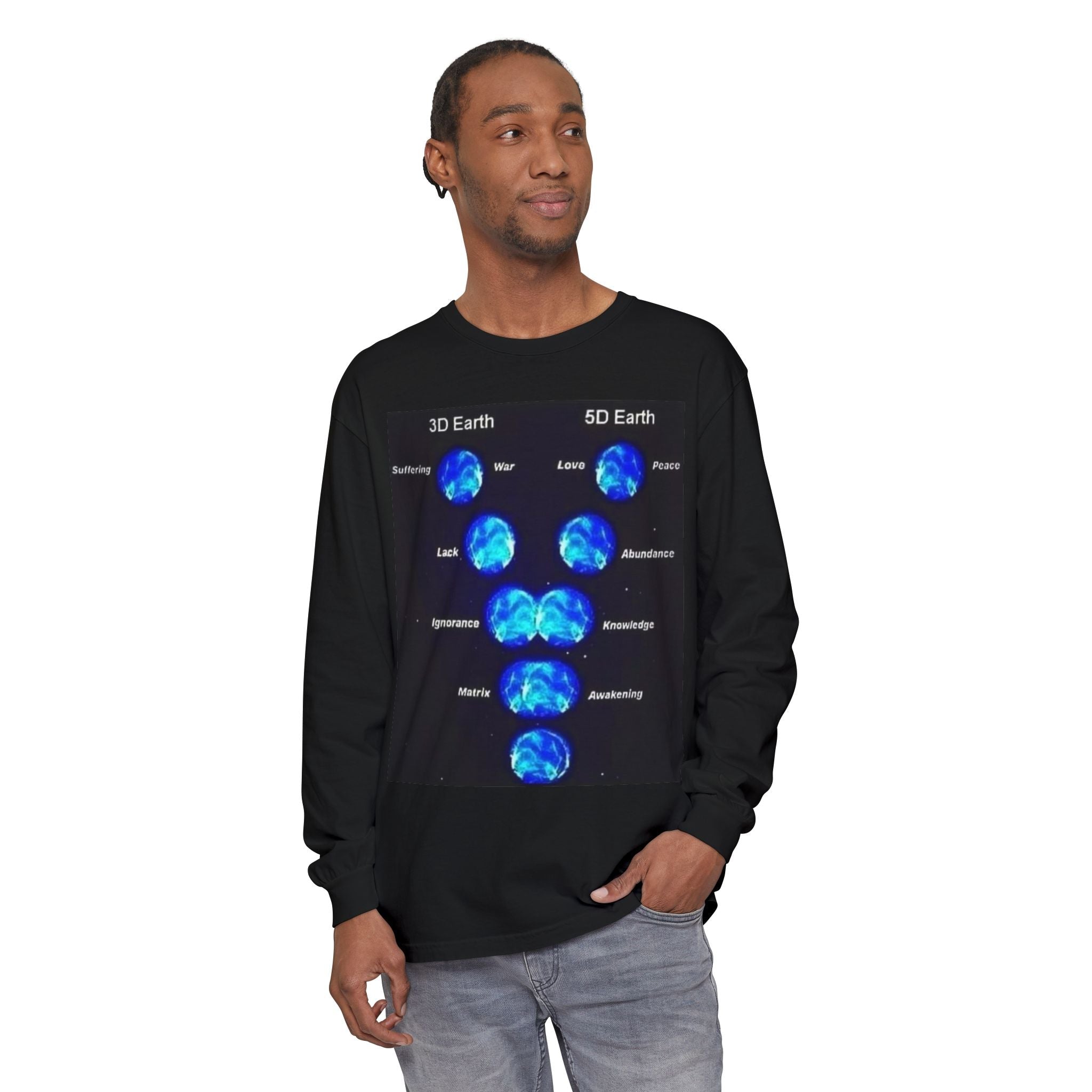 Unisex Garment-dyed Long Sleeve T-Shirt Printify