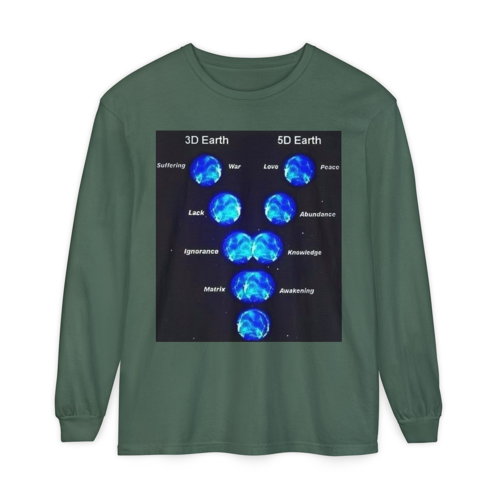 Unisex Garment-dyed Long Sleeve T-Shirt Printify