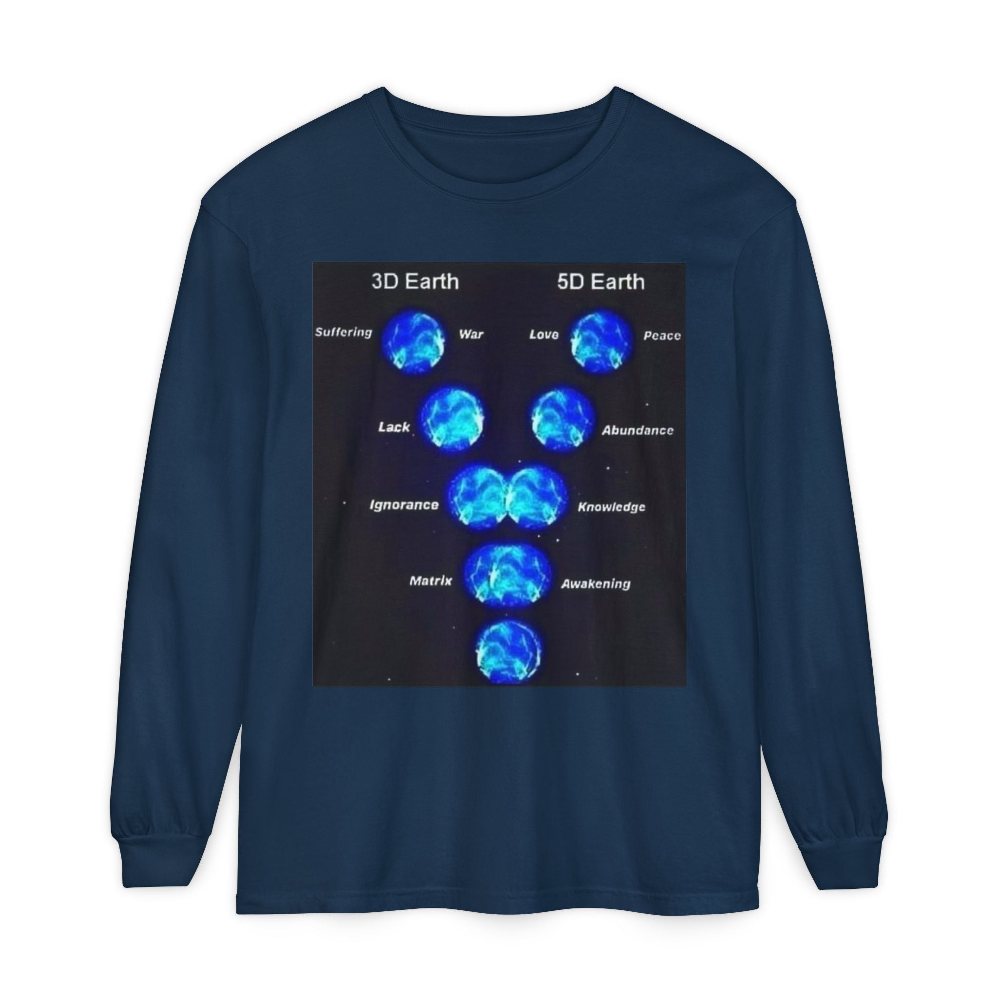 Unisex Garment-dyed Long Sleeve T-Shirt Printify