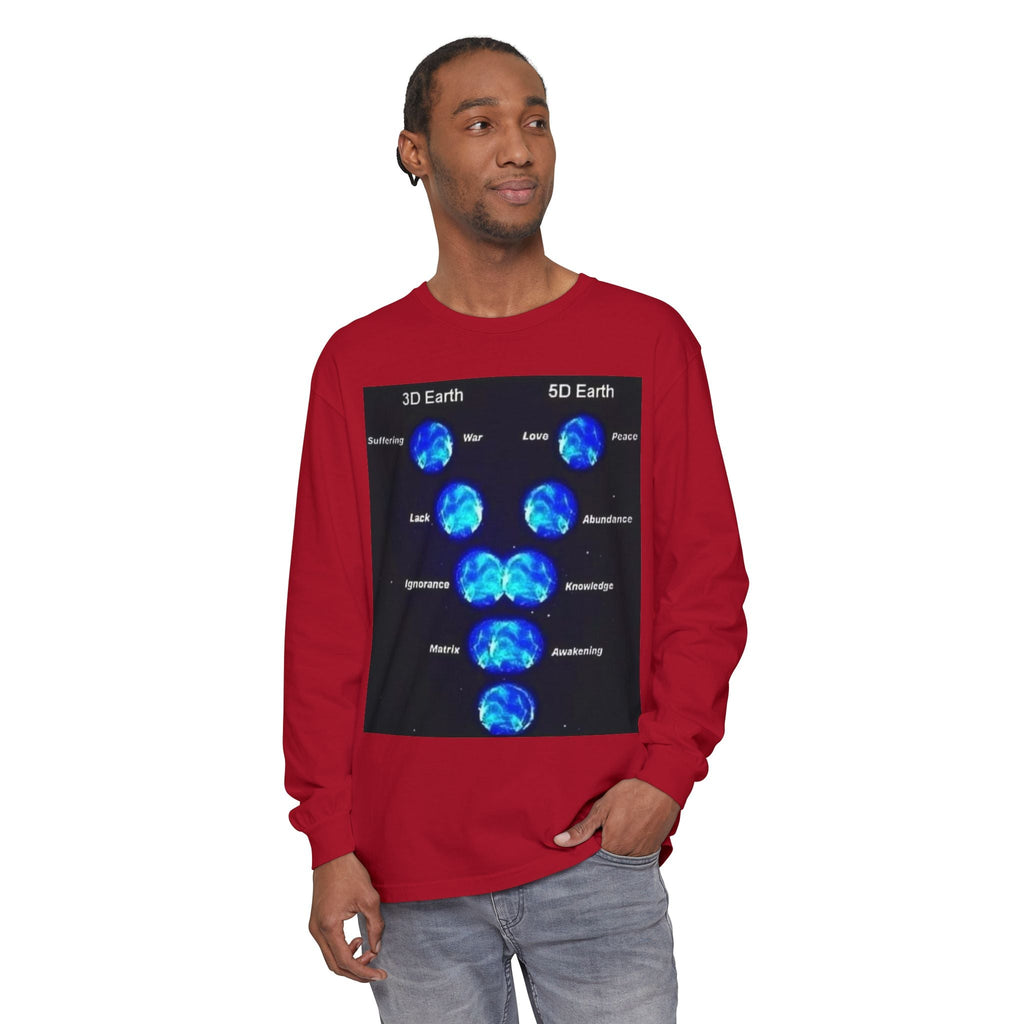 Unisex Garment-dyed Long Sleeve T-Shirt Printify