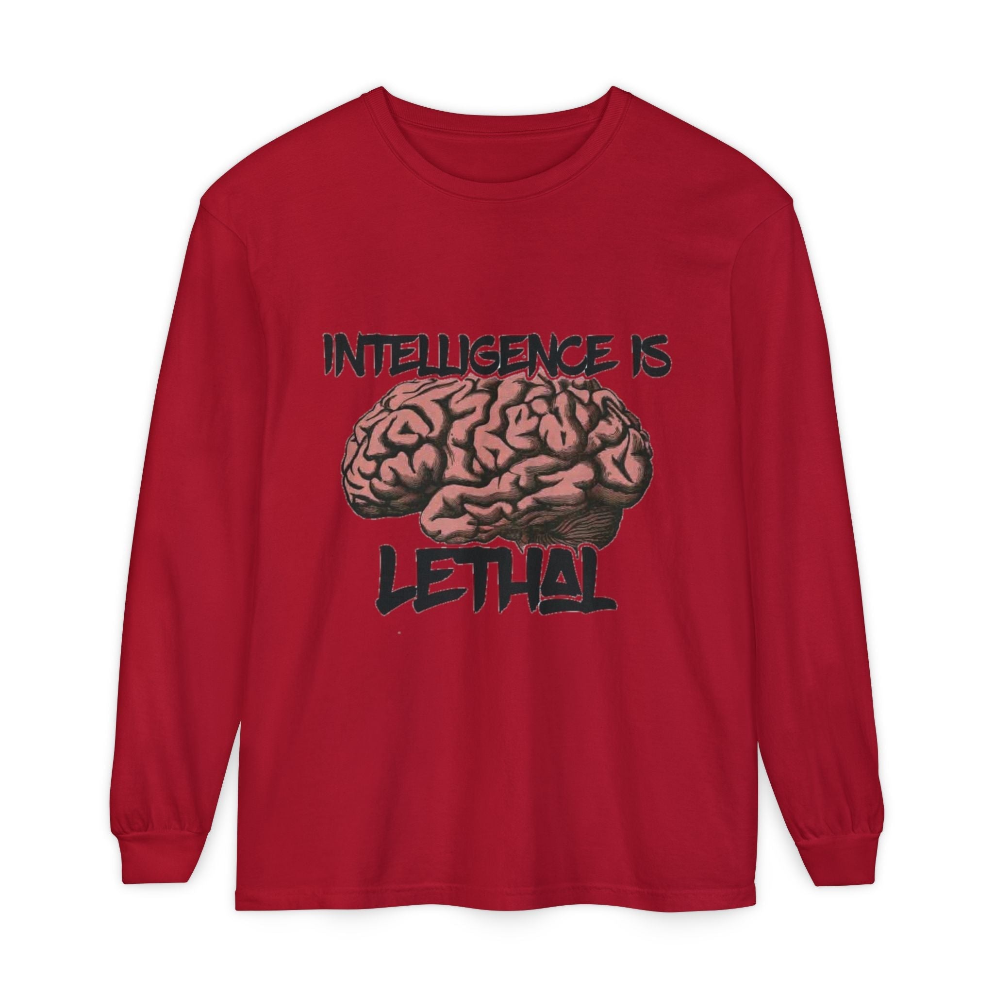Unisex Garment-dyed Long Sleeve T-Shirt Printify