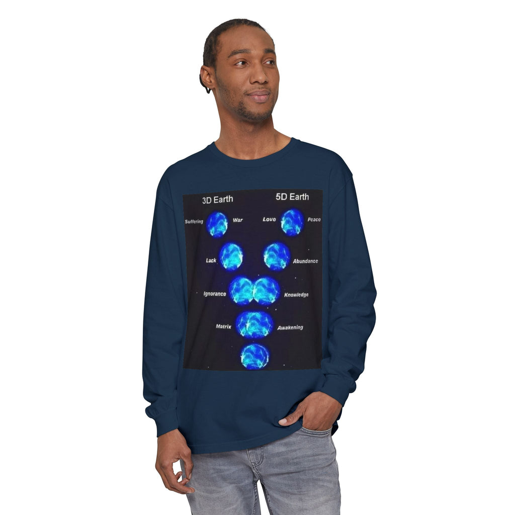 Unisex Garment-dyed Long Sleeve T-Shirt Printify