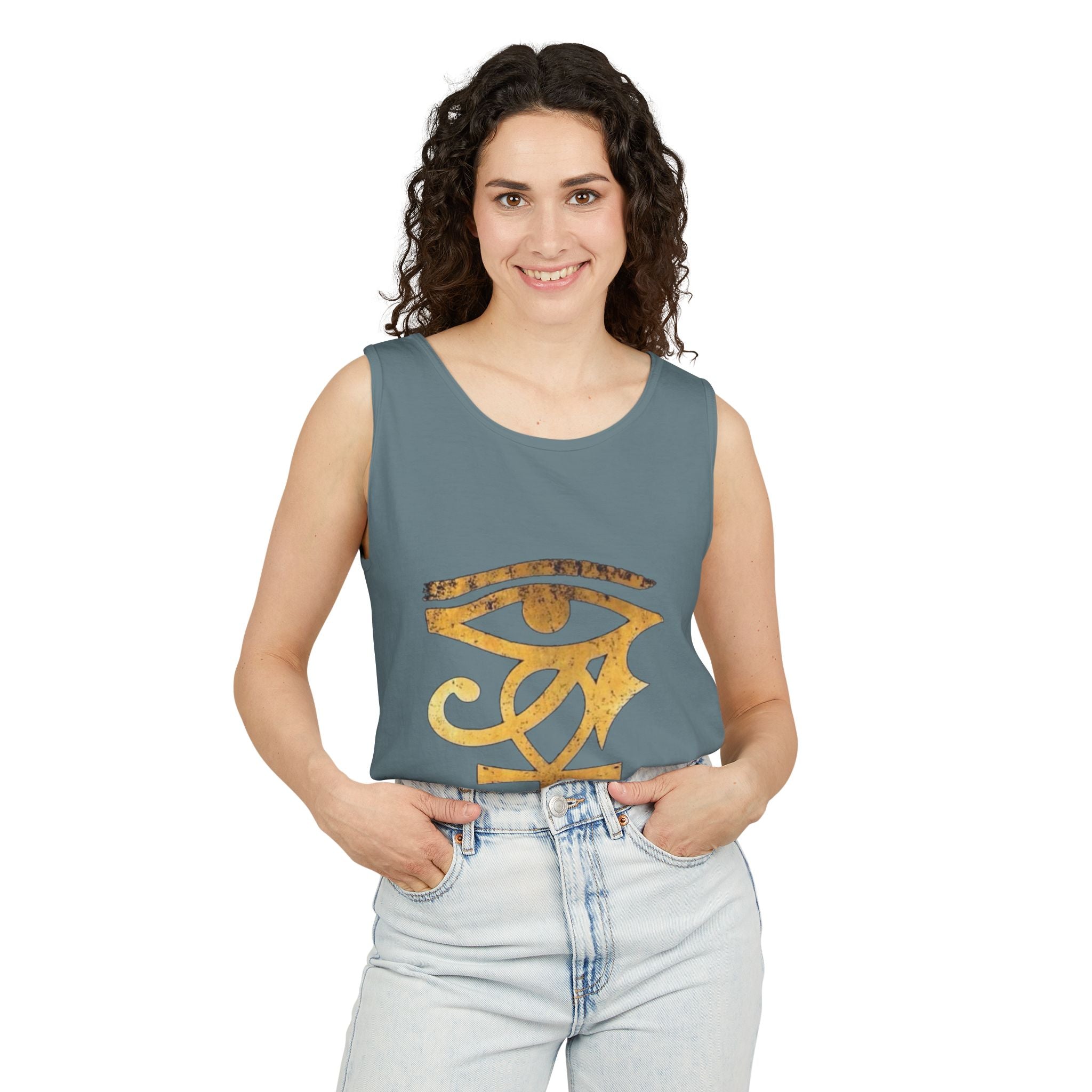 Unisex Garment-Dyed Tank top Printify