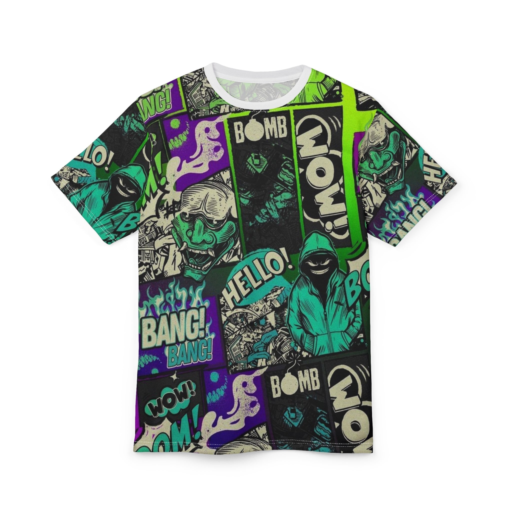 Unisex Graphic Tee - Retro Comic Vibe with Bold Statements Printify