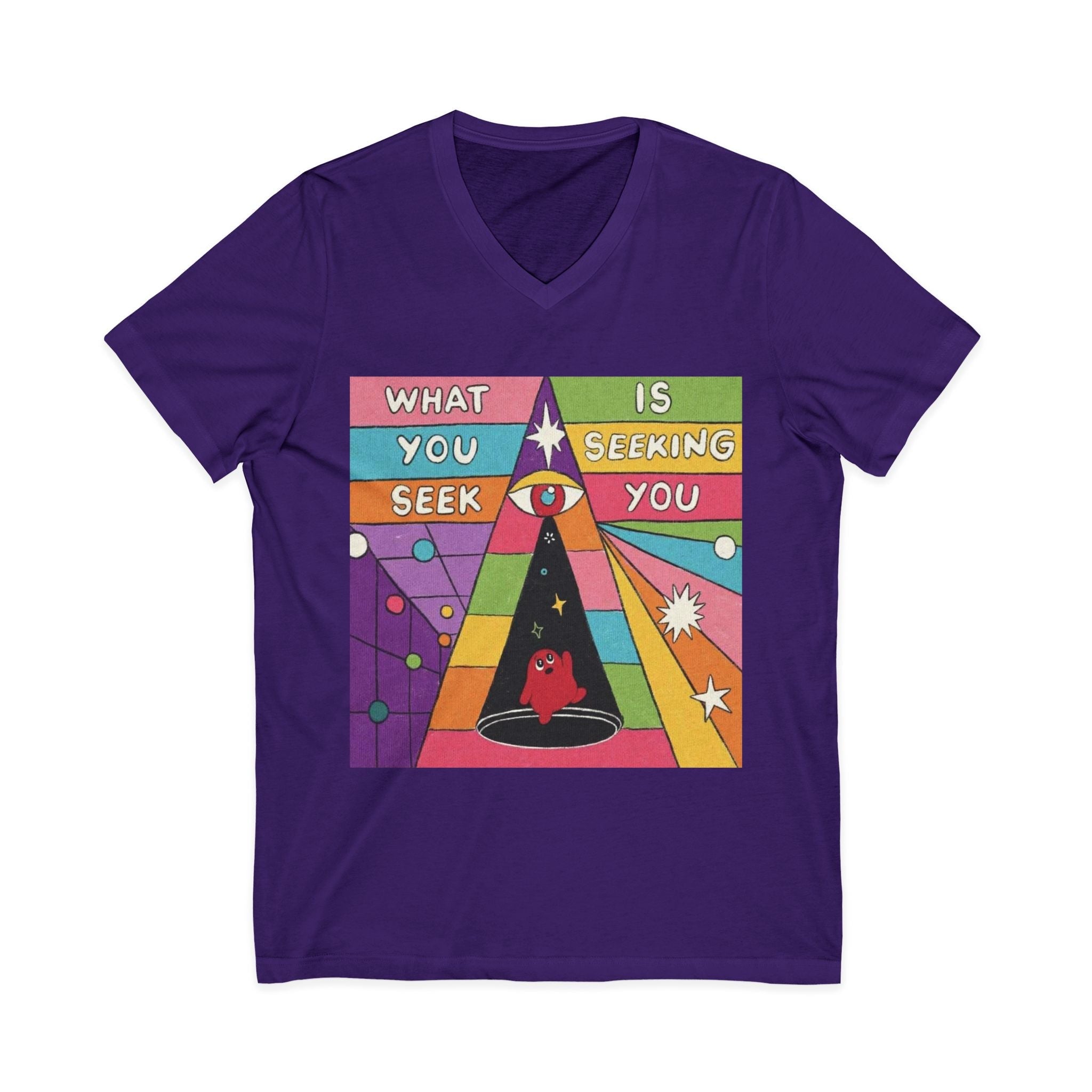 Unisex Jersey Short Sleeve V-Neck Tee