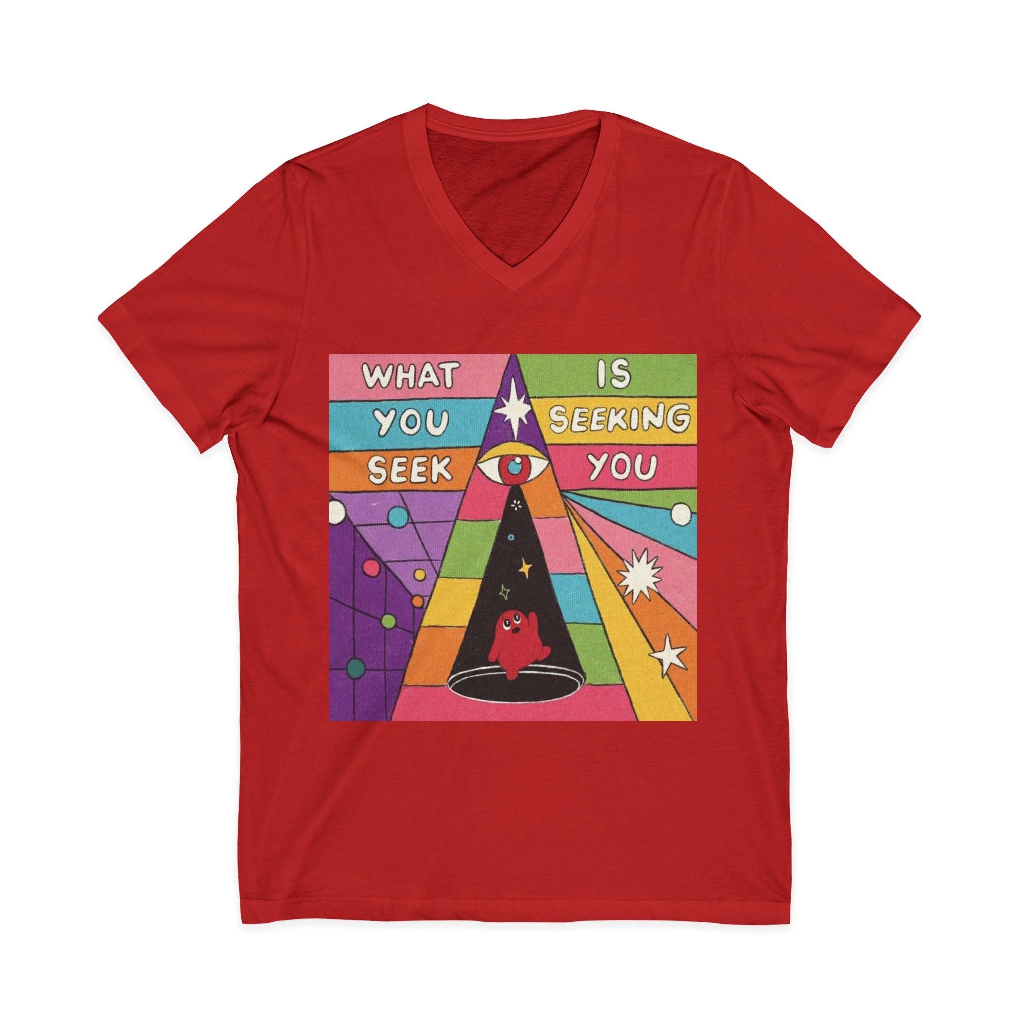 Unisex Jersey Short Sleeve V-Neck Tee