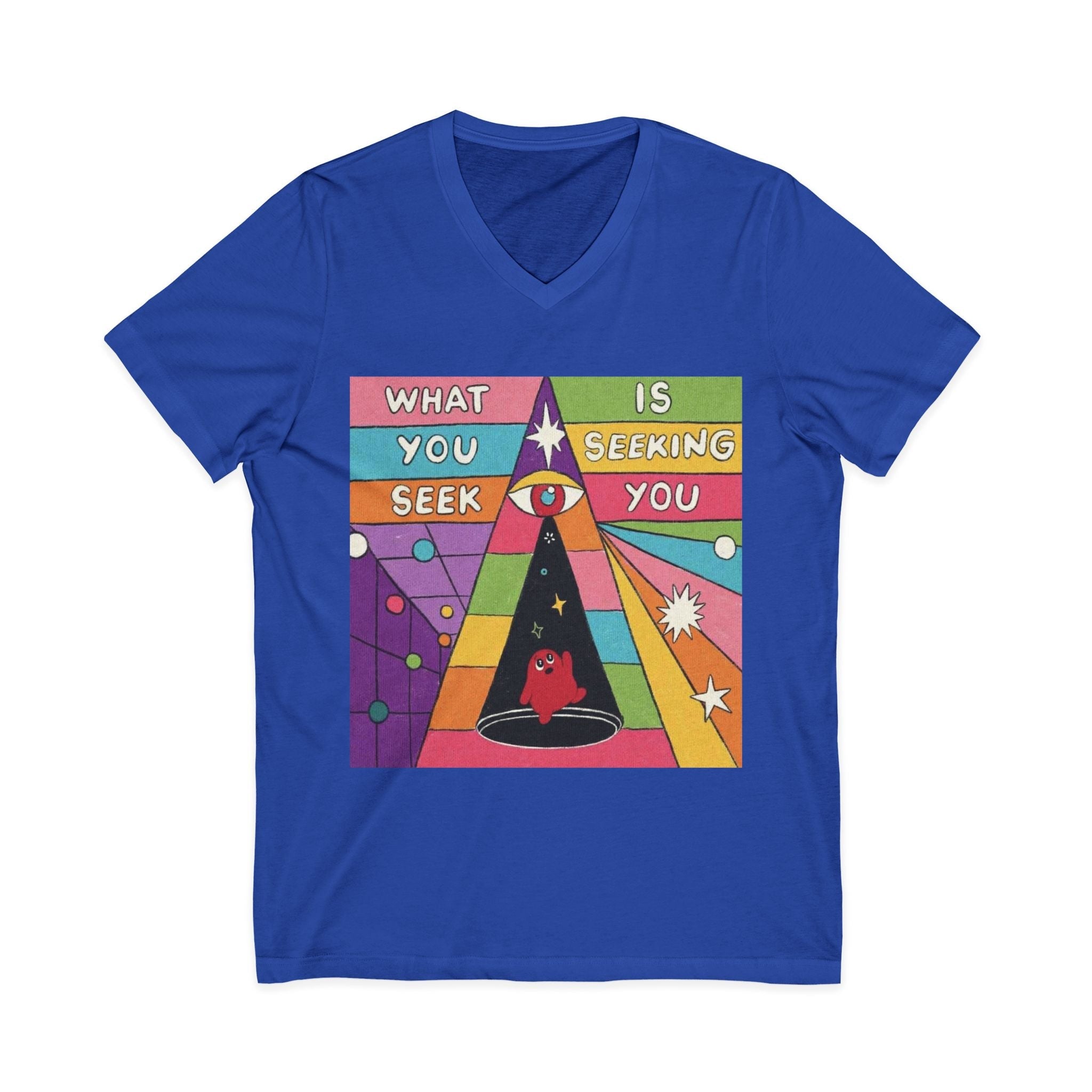 Unisex Jersey Short Sleeve V-Neck Tee