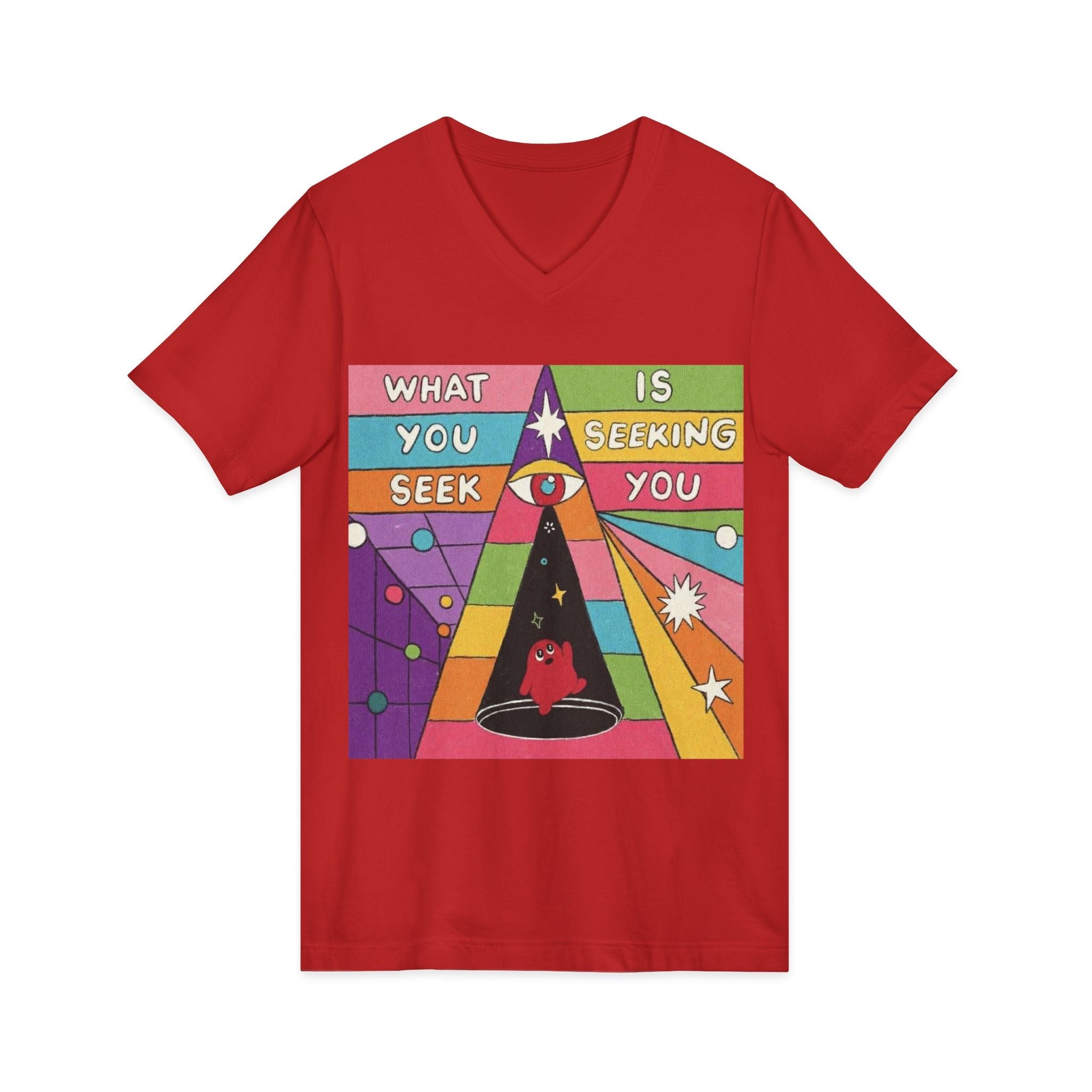 Unisex Jersey Short Sleeve V-Neck Tee