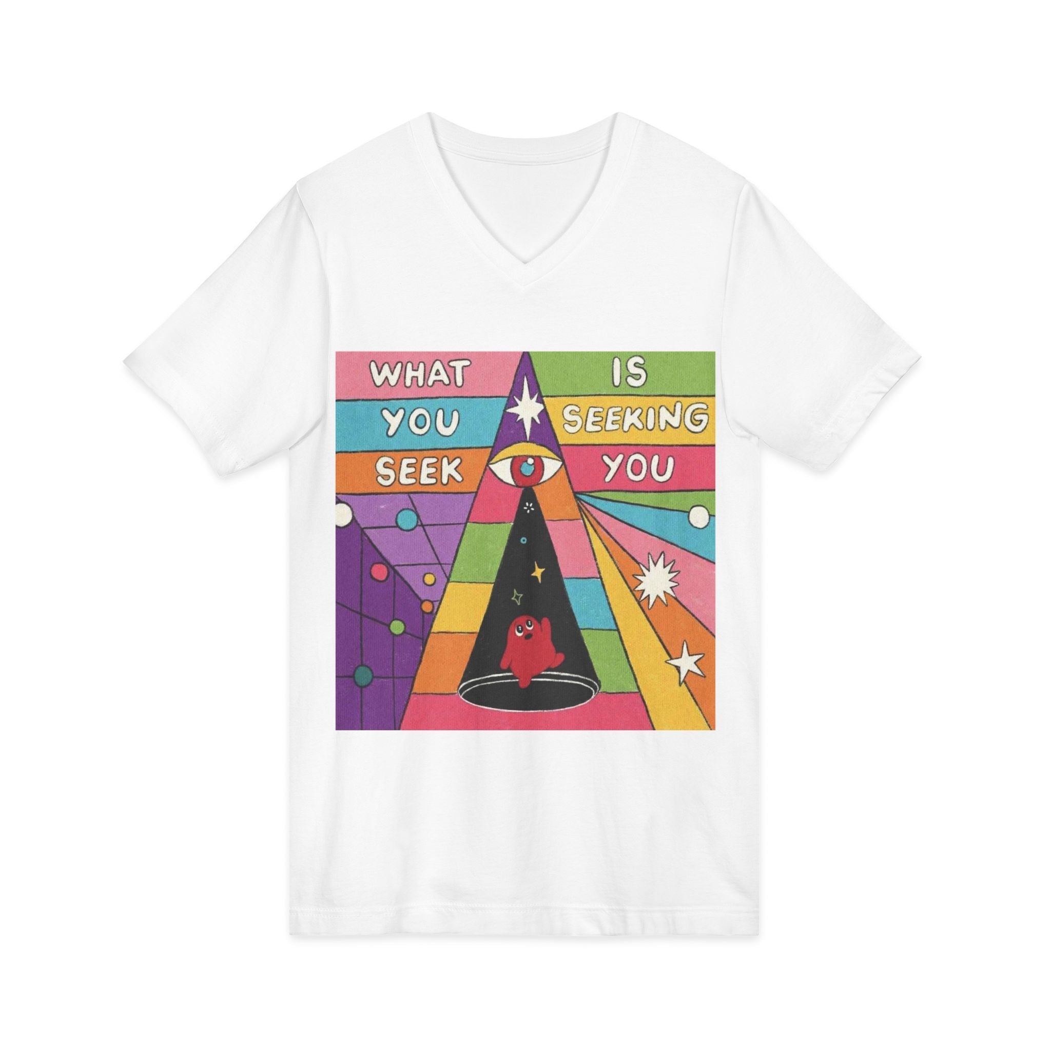 Unisex Jersey Short Sleeve V-Neck Tee