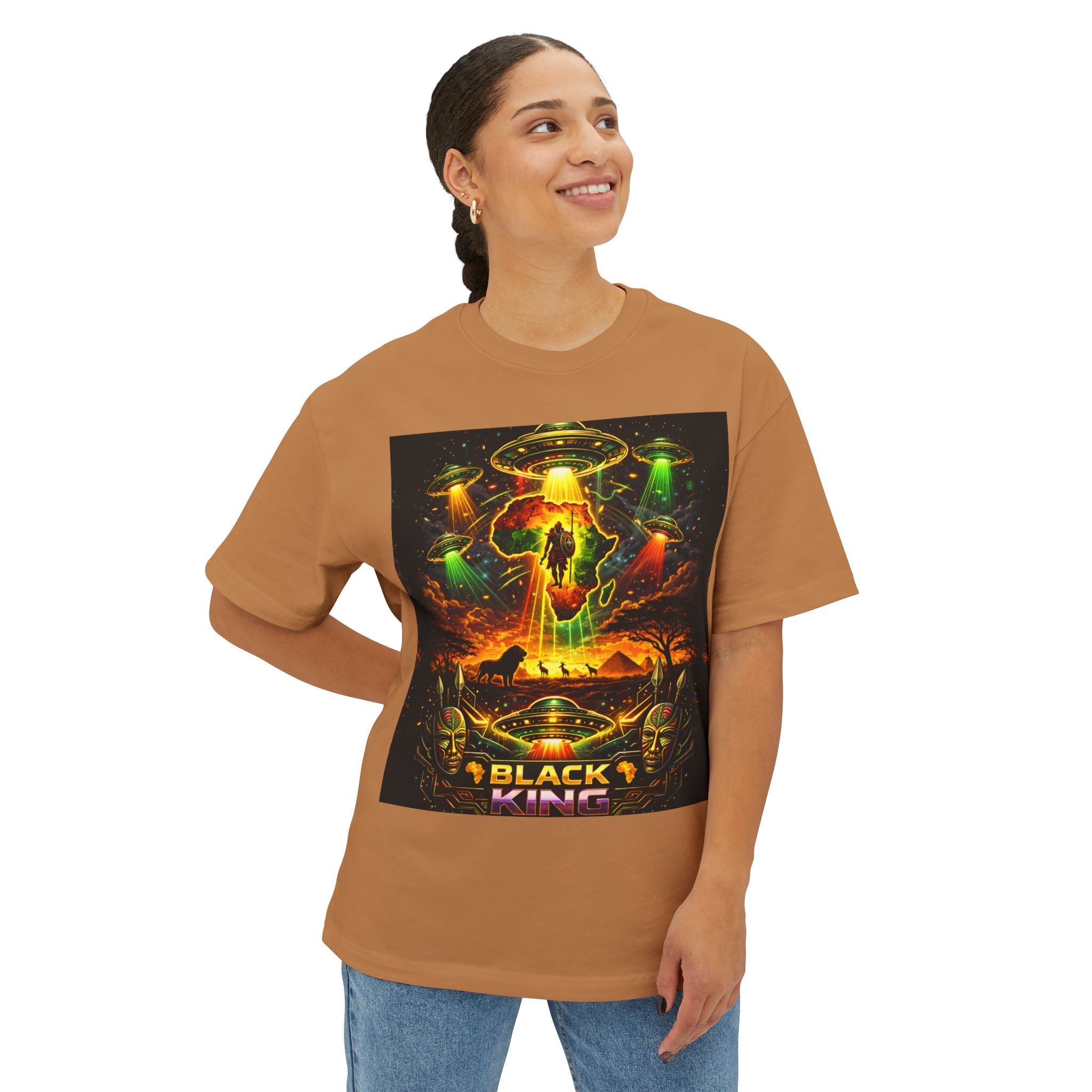 BLACK KING – Cosmic Roots Tee Printify
