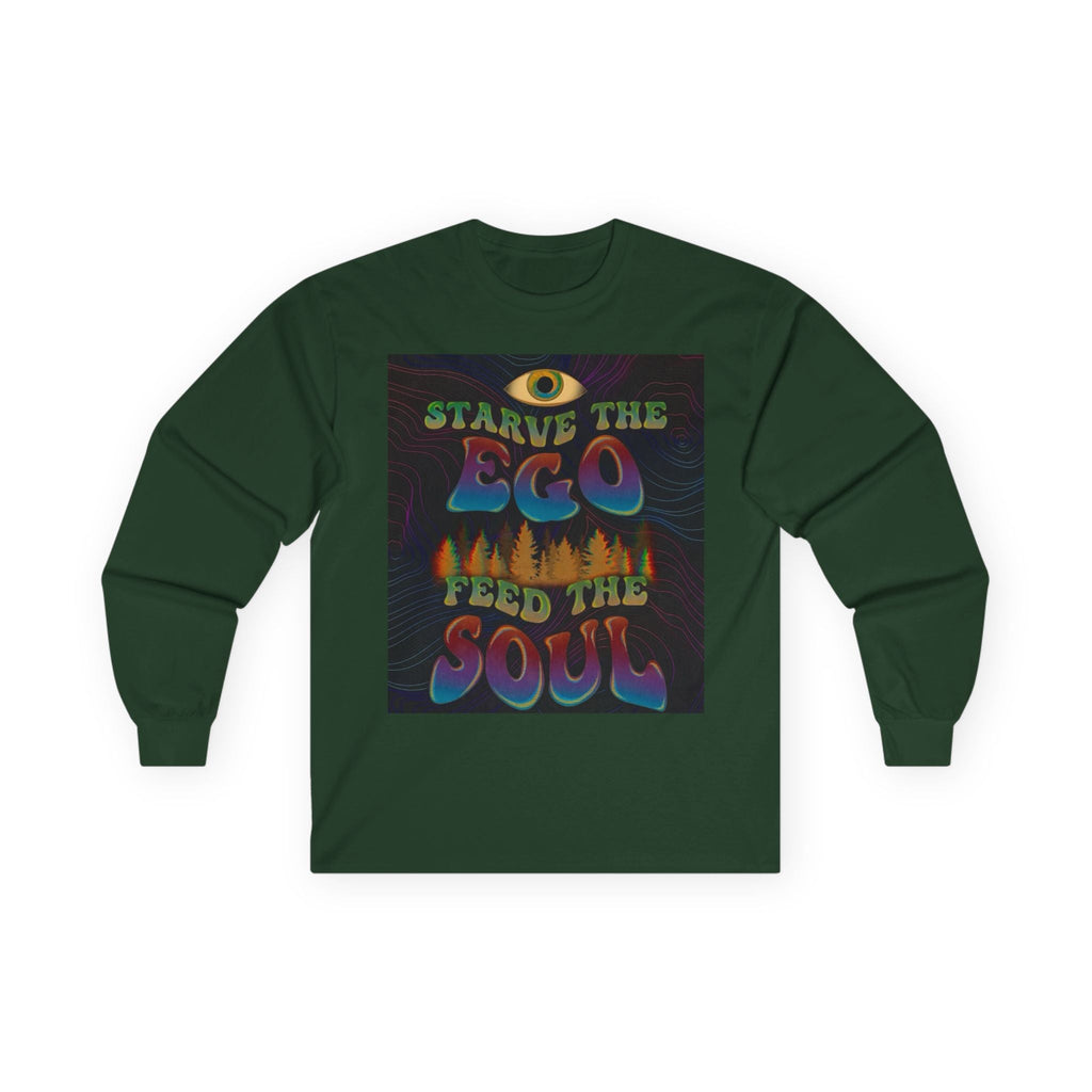 Starve The Ego Feed The Soul Long Sleeve Tee — Spiritual Streetwear Printify