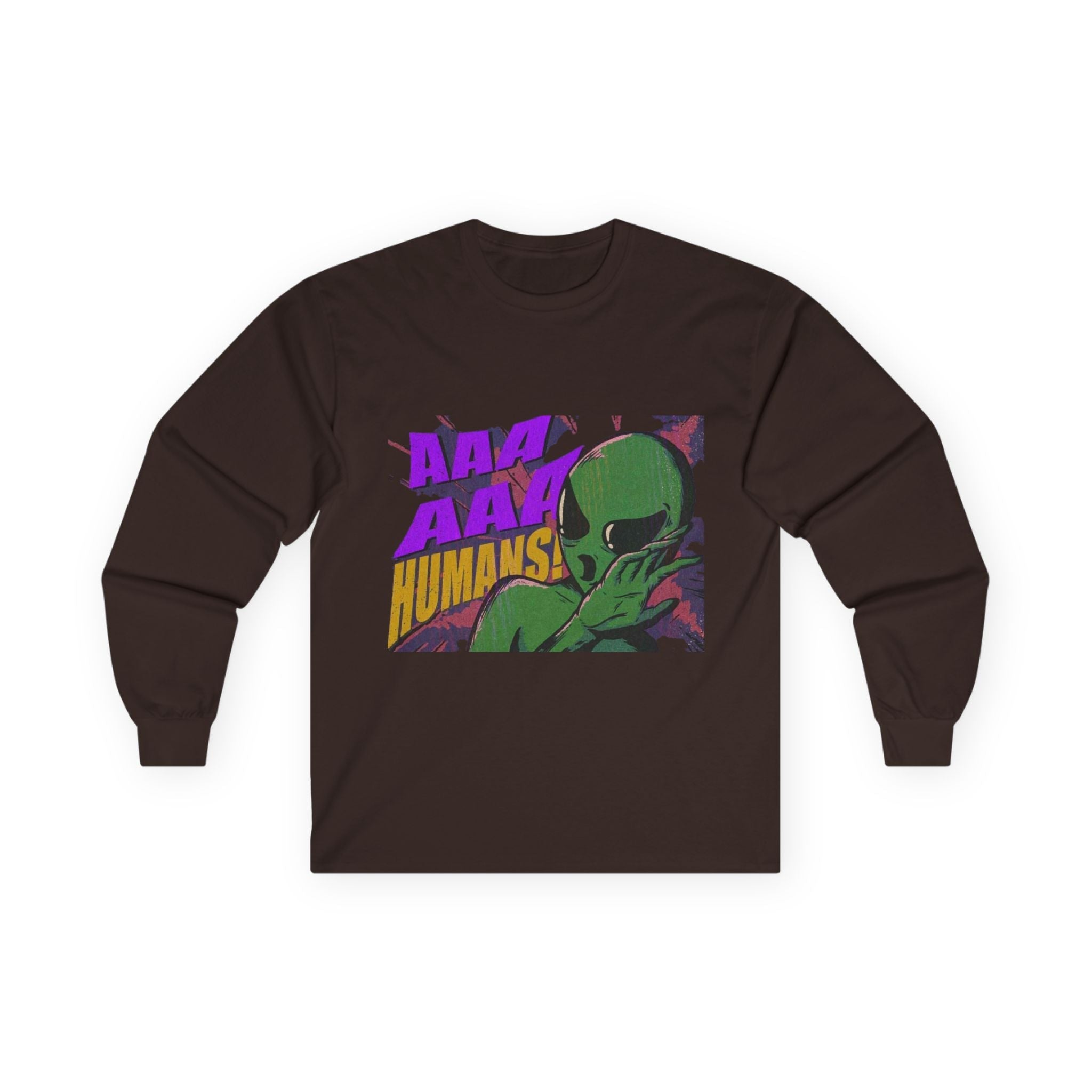Tee
AAA Humans Alien Long Sleeve – JR Vortex Printify