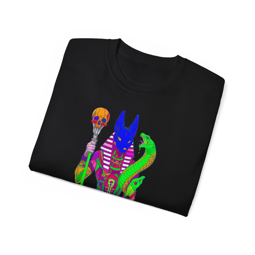 Anubis Graphic Tee — Spiritual Streetwear Unisex Ultra Cotton Shirt Printify