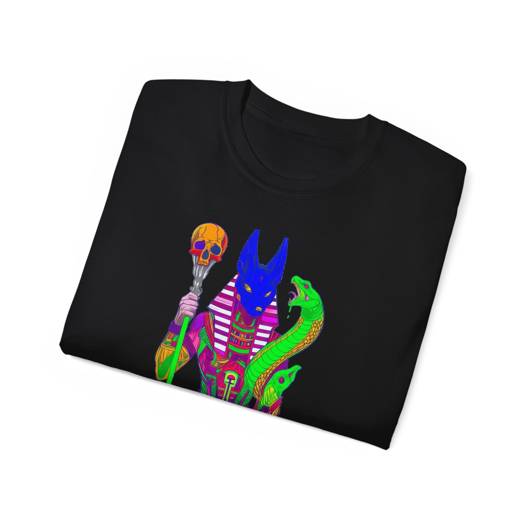 Anubis Graphic Tee — Spiritual Streetwear Unisex Ultra Cotton Shirt Printify