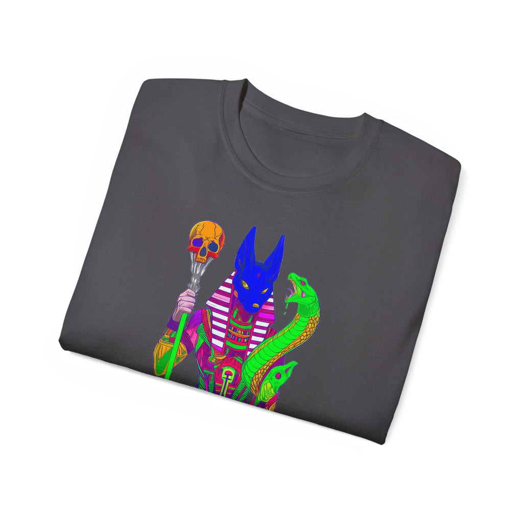 Anubis Graphic Tee — Spiritual Streetwear Unisex Ultra Cotton Shirt Printify