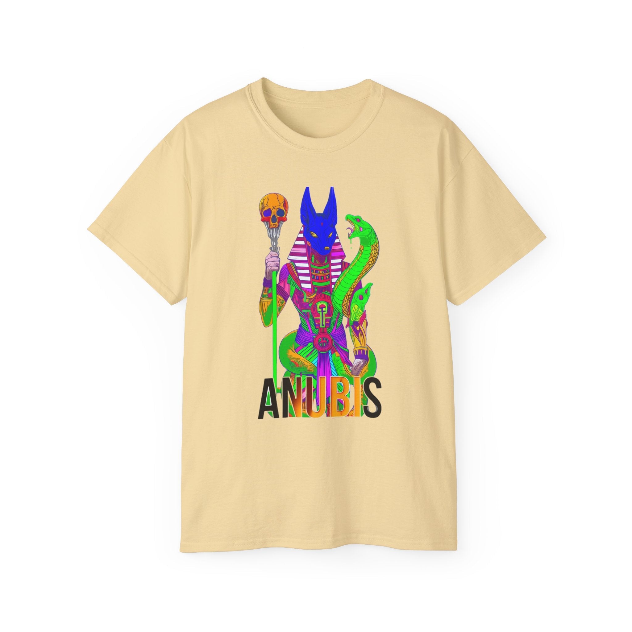 Anubis Graphic Tee — Spiritual Streetwear Unisex Ultra Cotton Shirt Printify