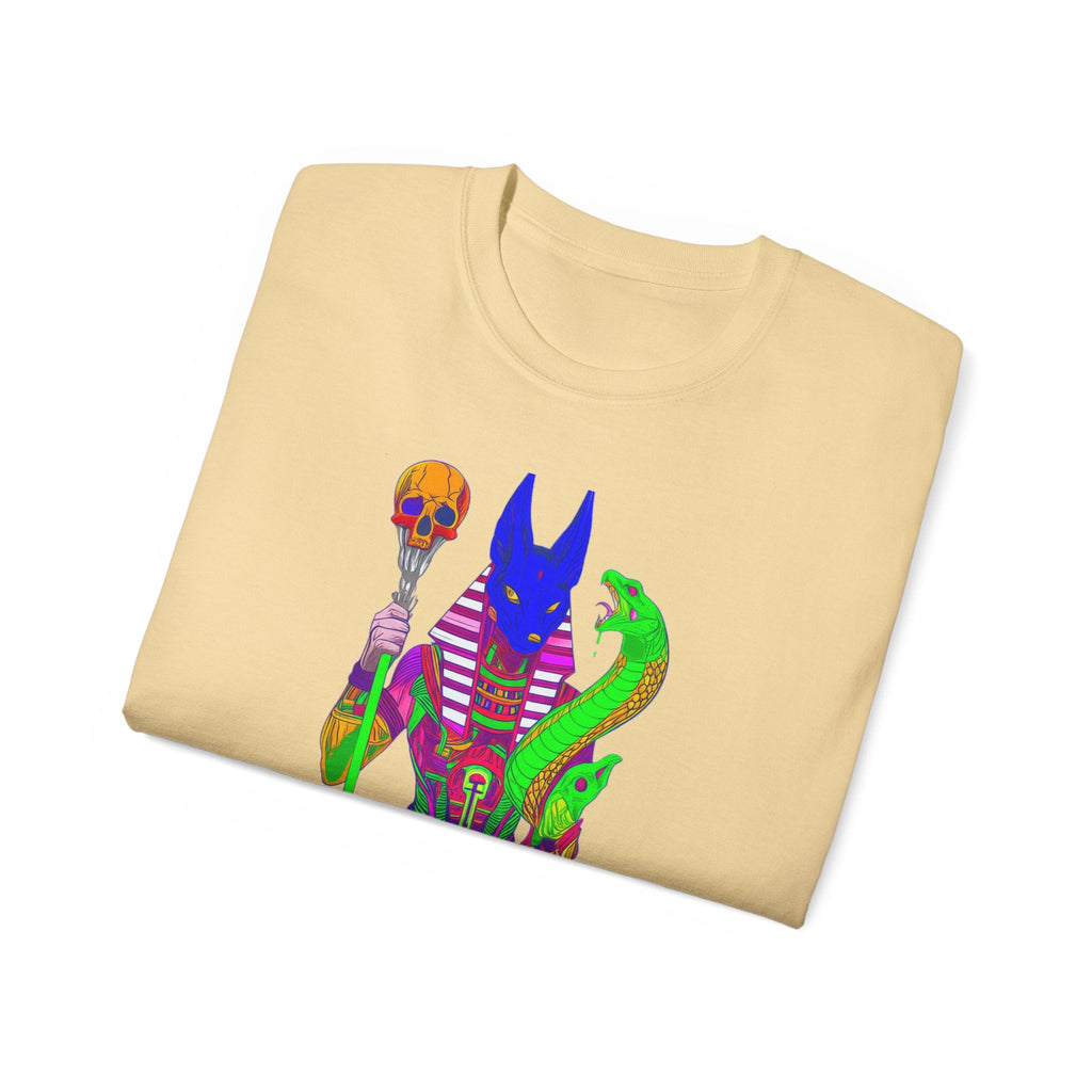 Anubis Graphic Tee — Spiritual Streetwear Unisex Ultra Cotton Shirt Printify