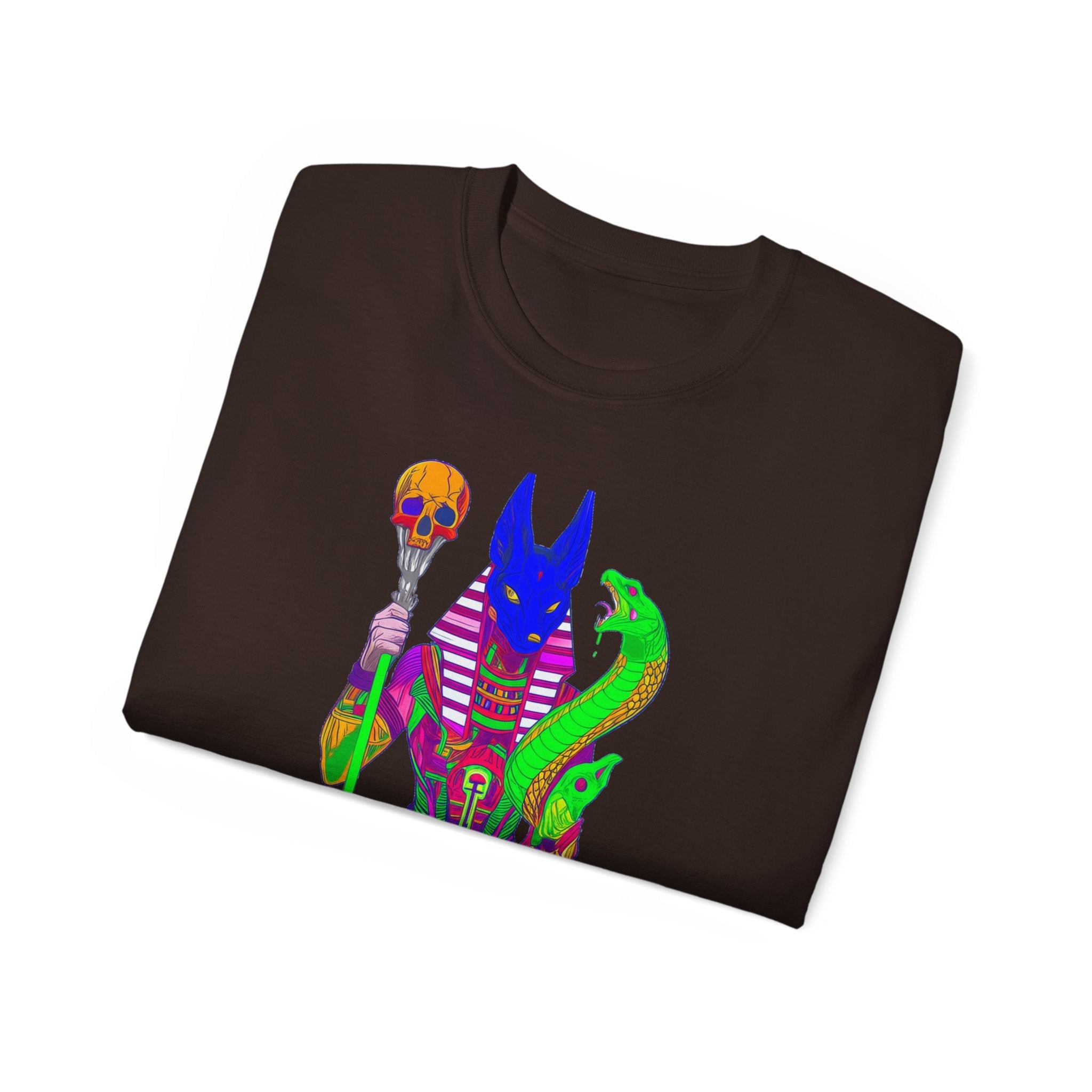 Anubis Graphic Tee — Spiritual Streetwear Unisex Ultra Cotton Shirt Printify
