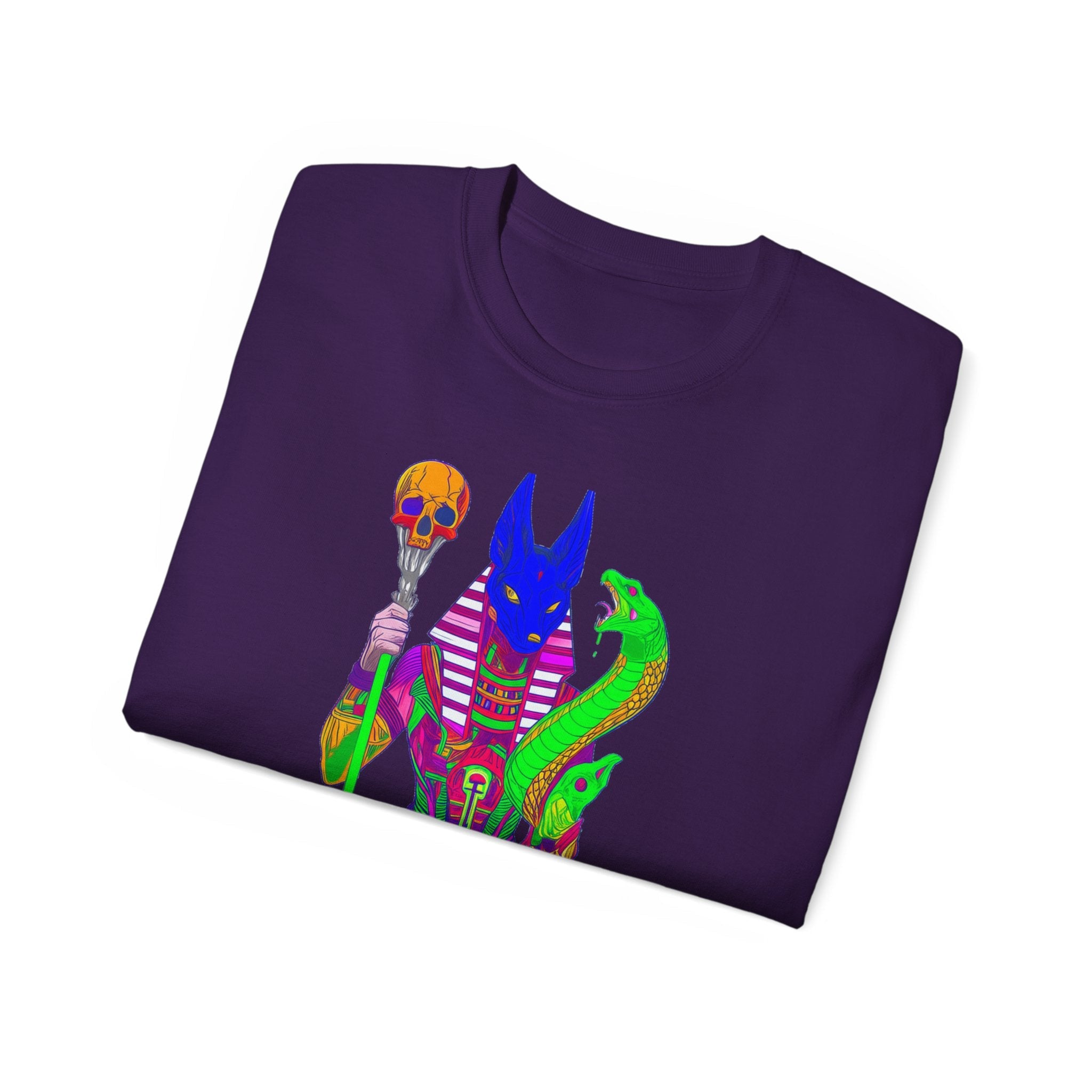 Anubis Graphic Tee — Spiritual Streetwear Unisex Ultra Cotton Shirt Printify