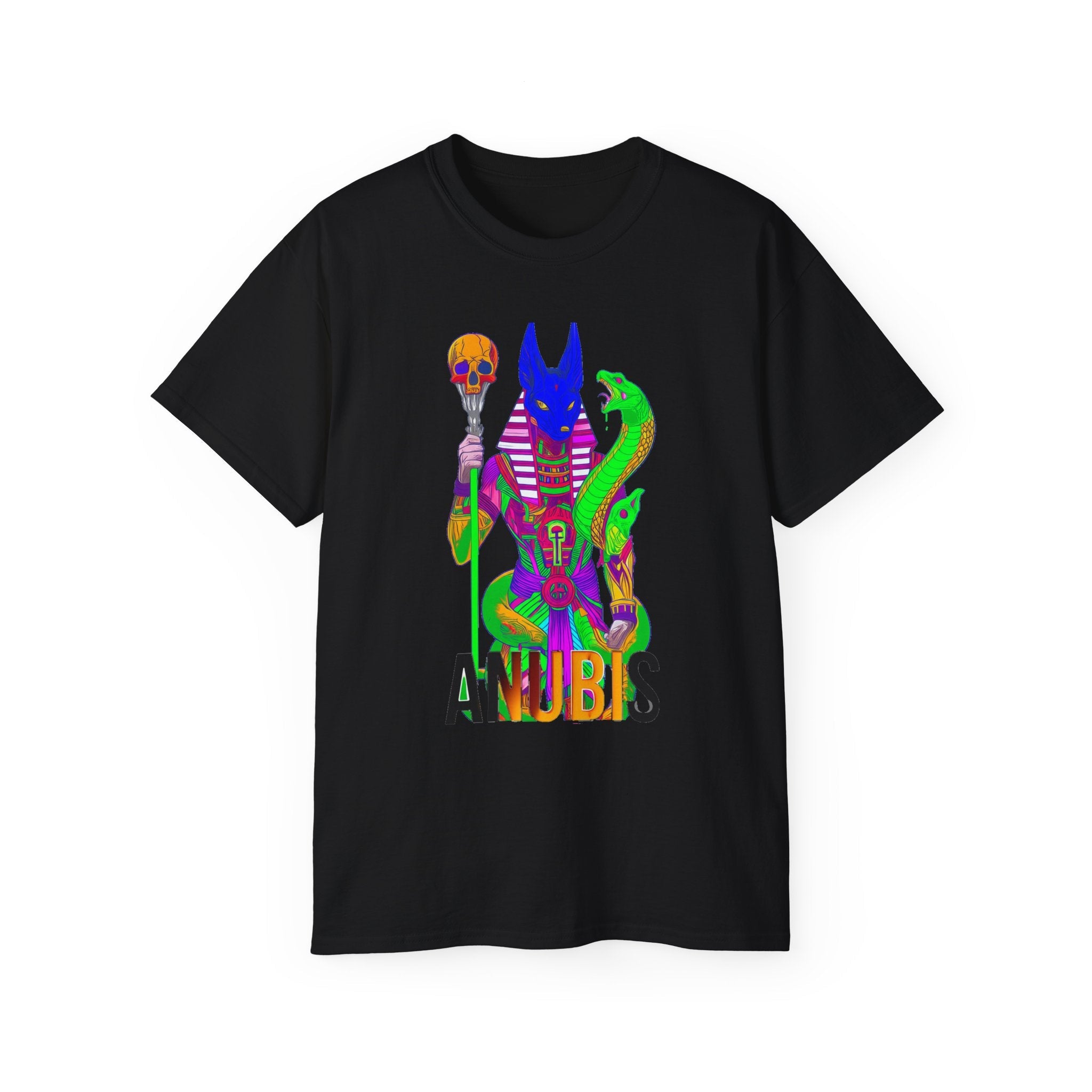 Anubis Graphic Tee — Spiritual Streetwear Unisex Ultra Cotton Shirt Printify