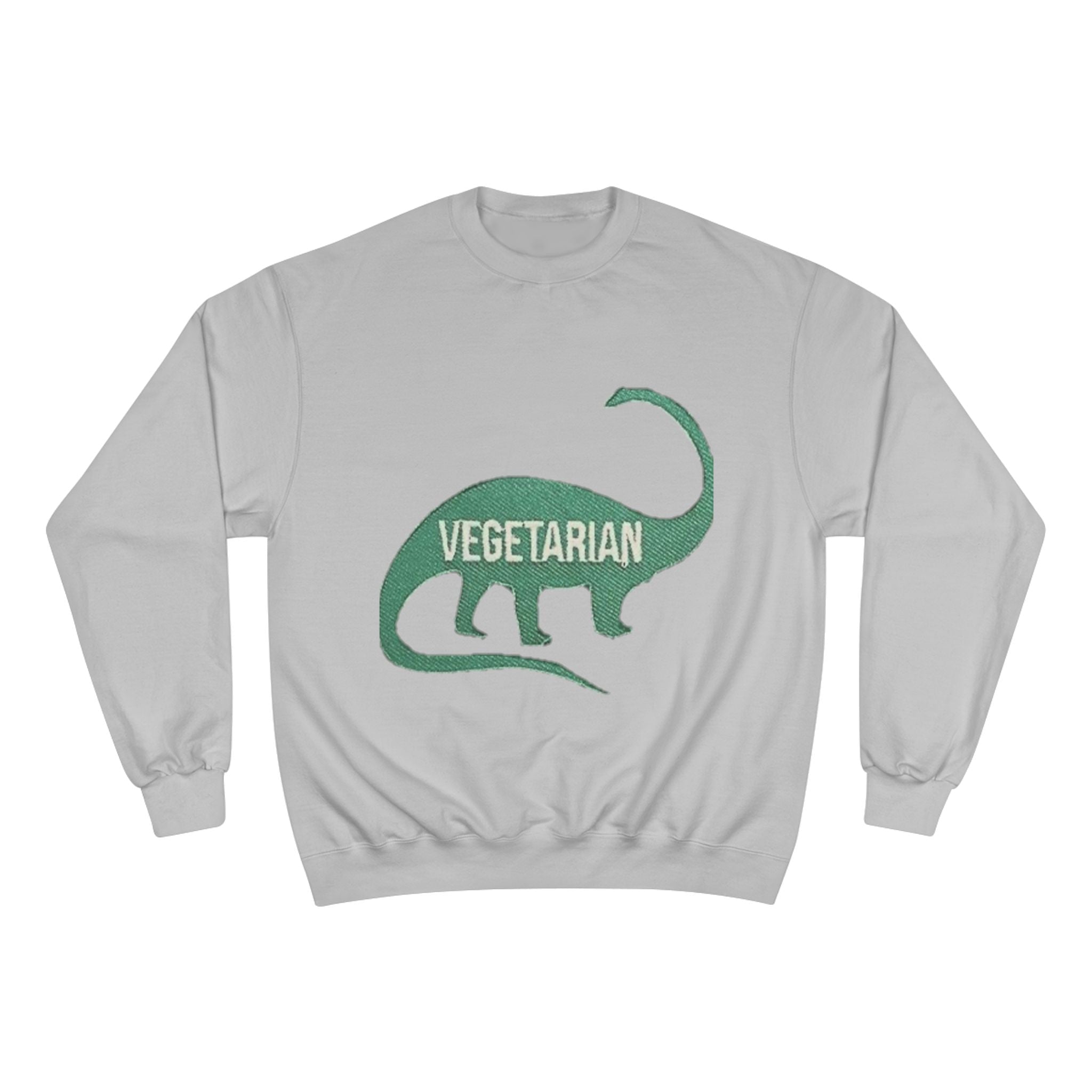 Vegetarian Dinosaur Sweatshirt — Retro Dino Crewneck for Vegans Printify