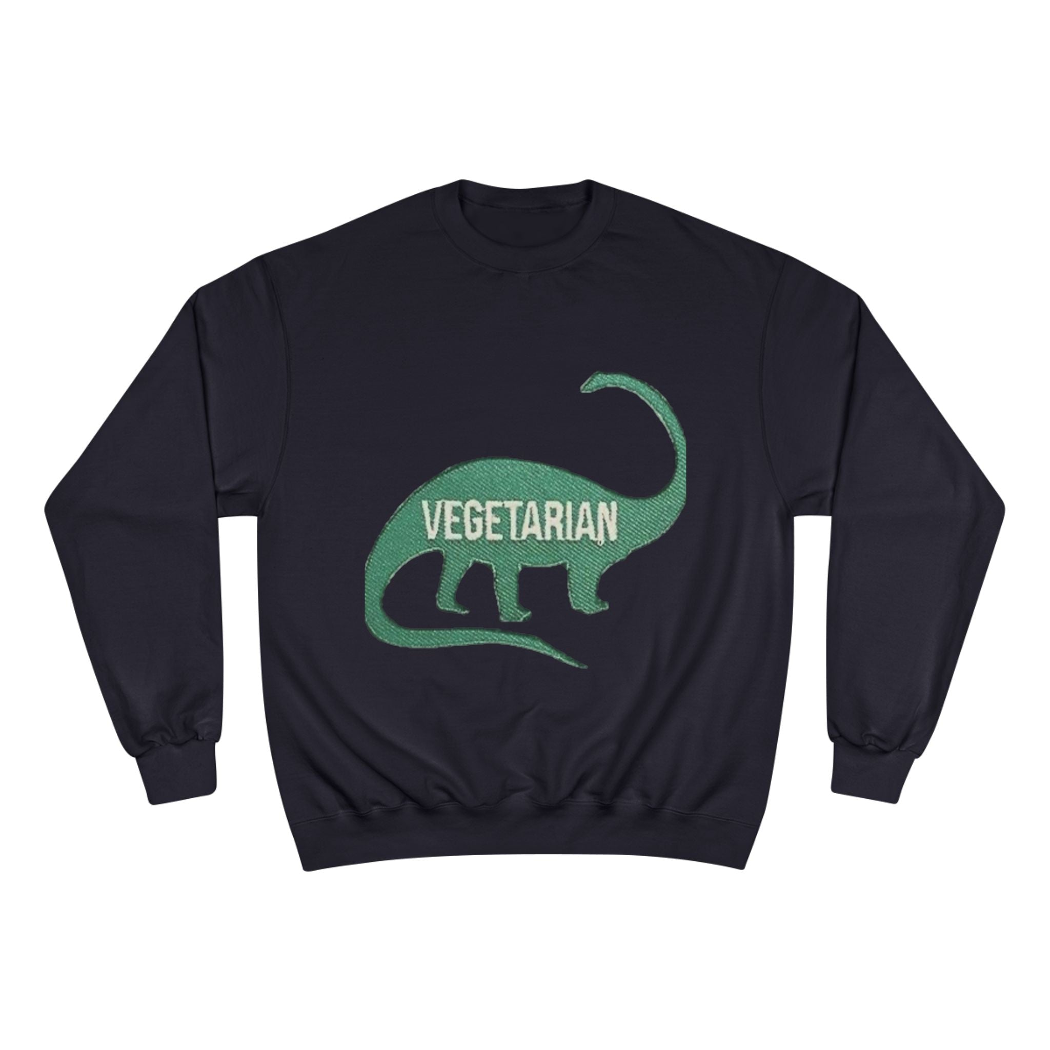 Vegetarian Dinosaur Sweatshirt — Retro Dino Crewneck for Vegans Printify