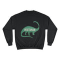 Vegetarian Dinosaur Sweatshirt — Retro Dino Crewneck for Vegans Printify