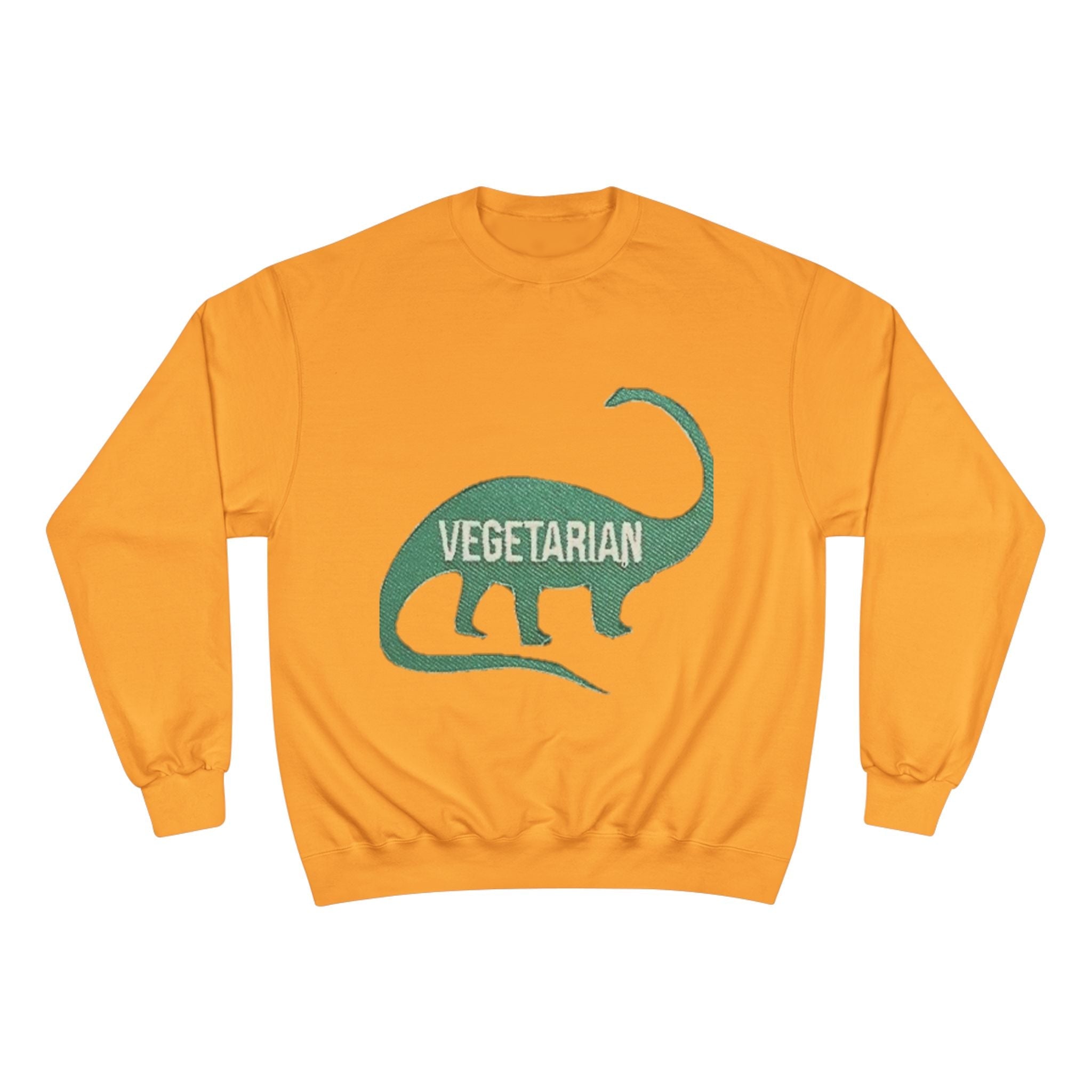 Vegetarian Dinosaur Sweatshirt — Retro Dino Crewneck for Vegans Printify