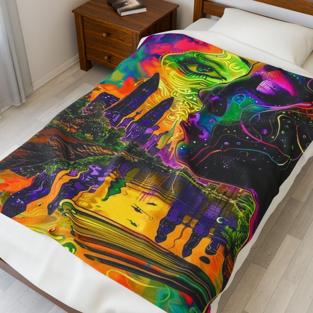 Velveteen Plush Blanket Printify