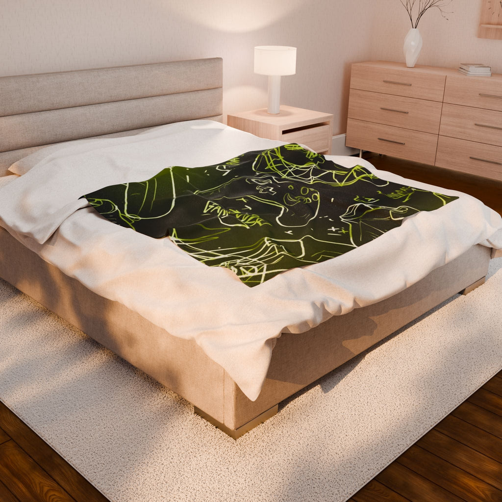 Velveteen Plush Blanket Printify