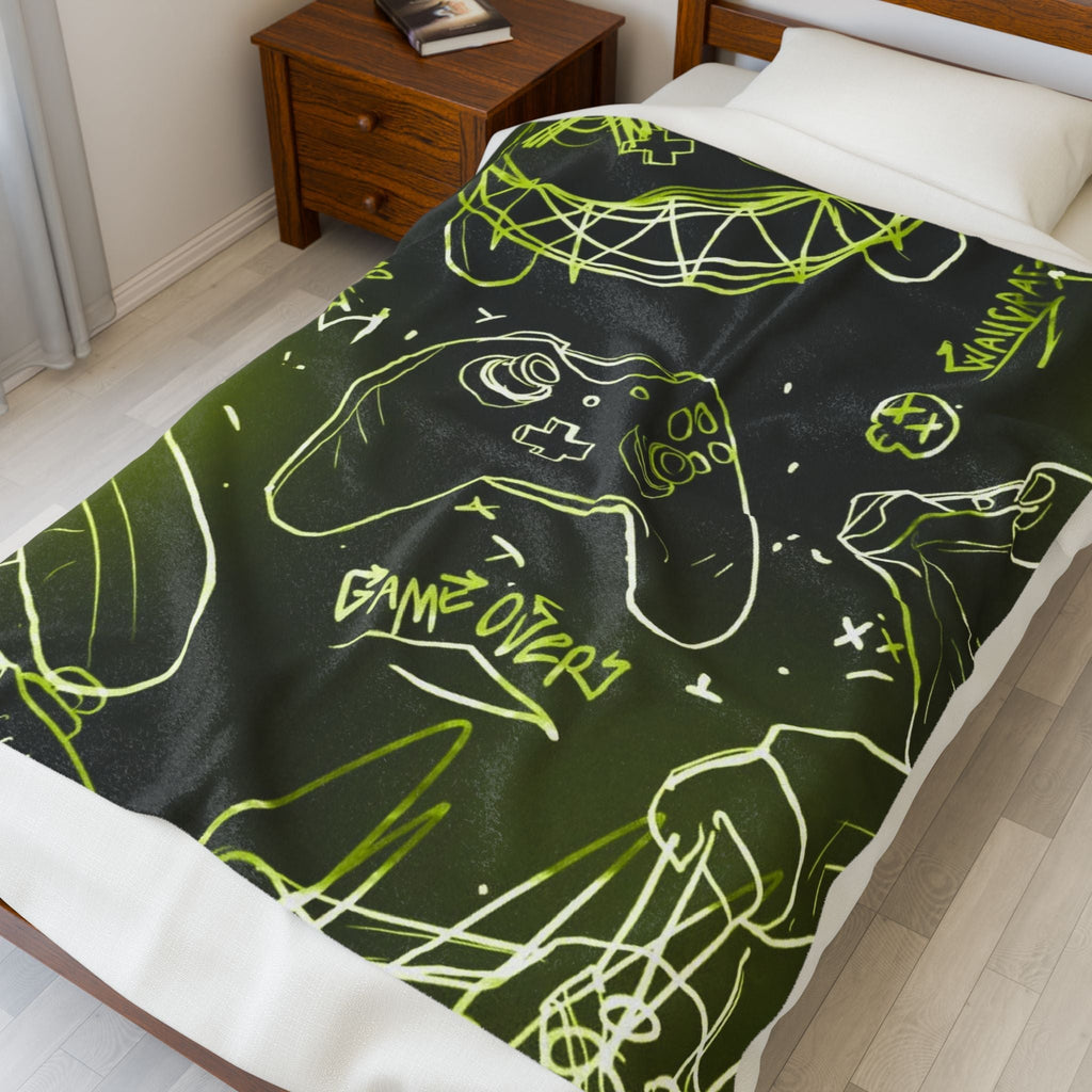 Velveteen Plush Blanket Printify