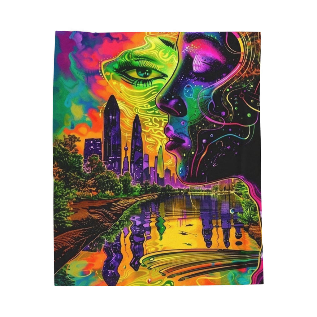Velveteen Plush Blanket Printify