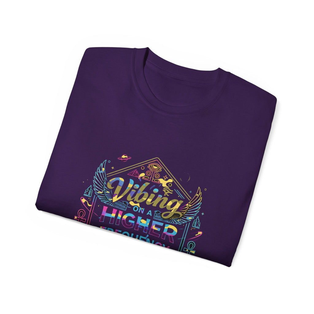 Vibing at a Higher Frequency T-Shirt — Spiritual Vibes Graphic Tee Printify